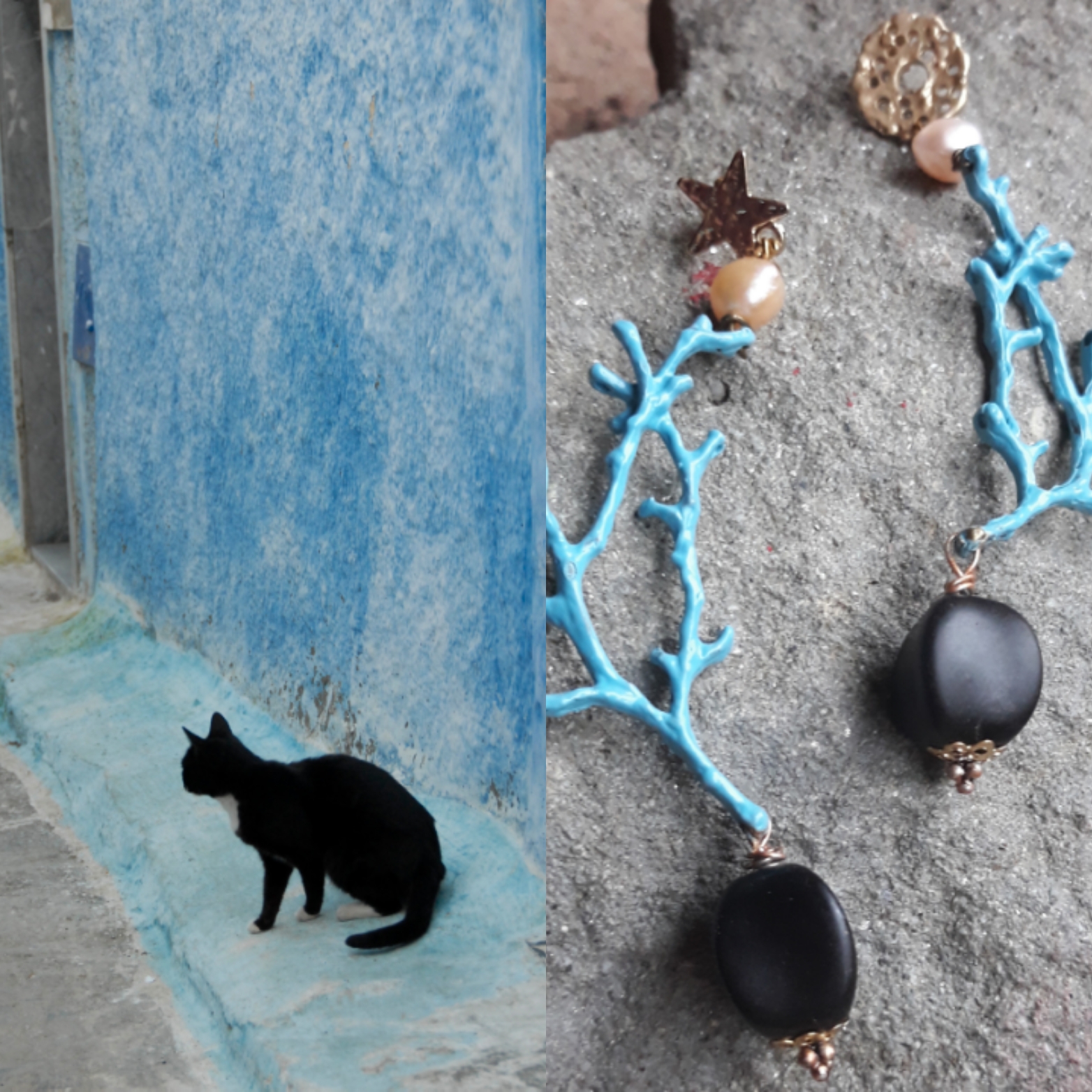 Coral old Bohemia beads