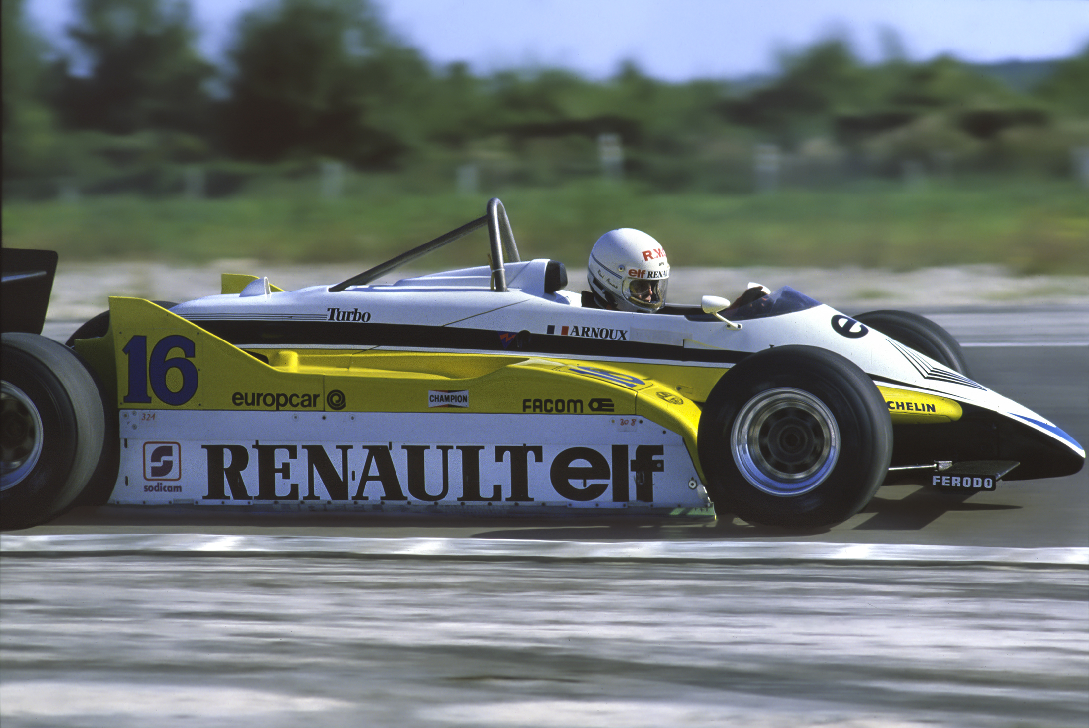 Rene' Arnoux (Renault Turbo RE30b)