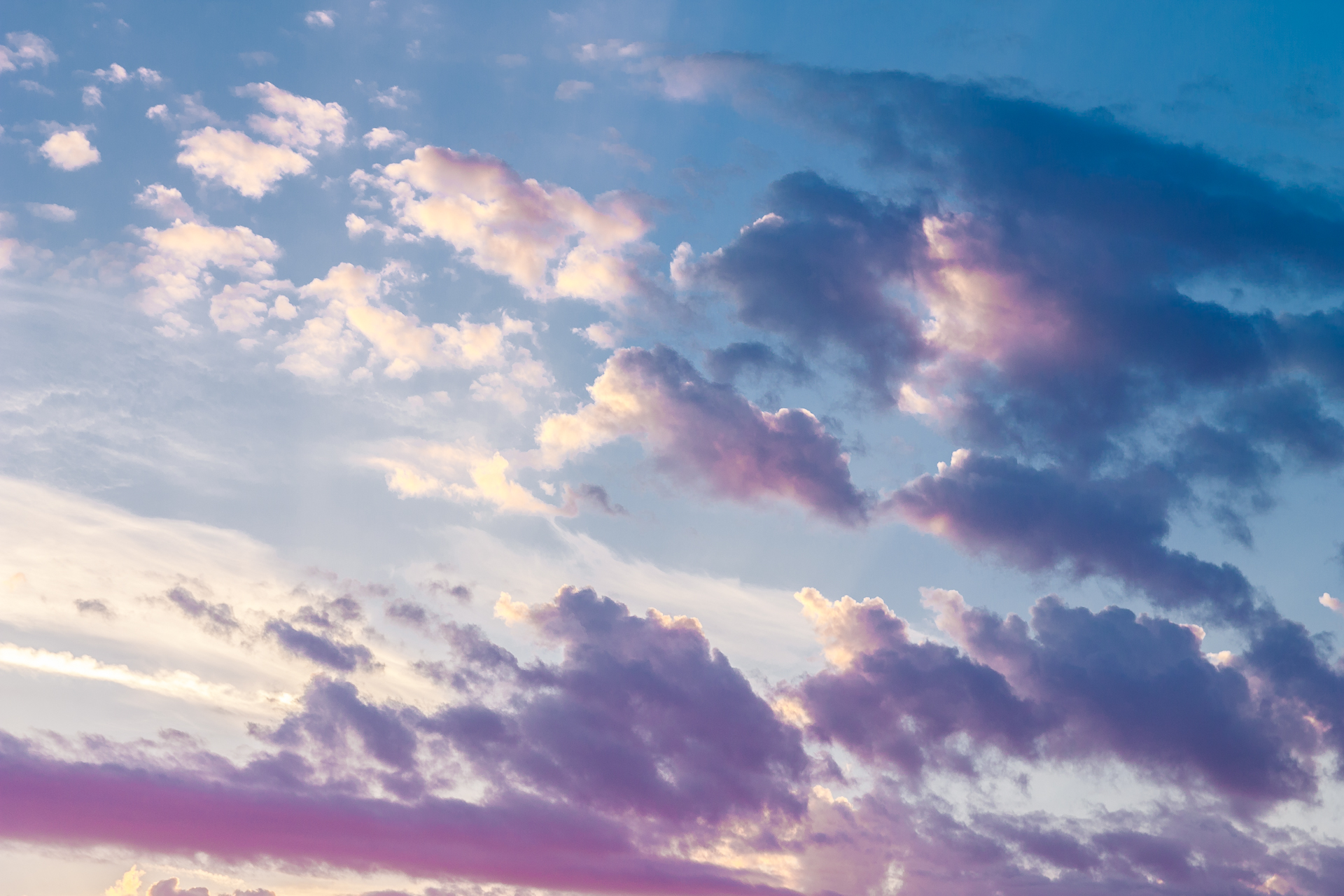 Clouds like a canvas