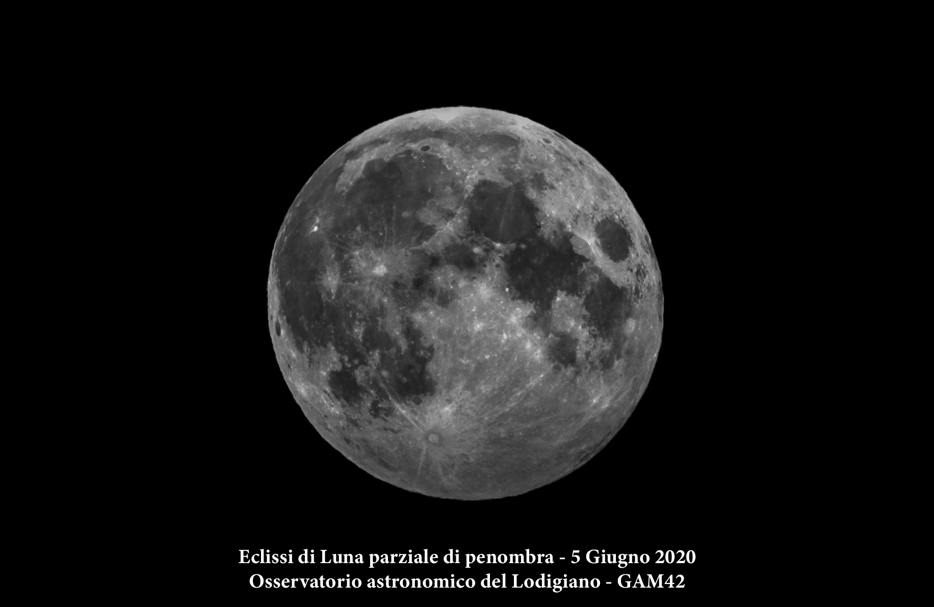 Partial lunar eclipse of penumbra