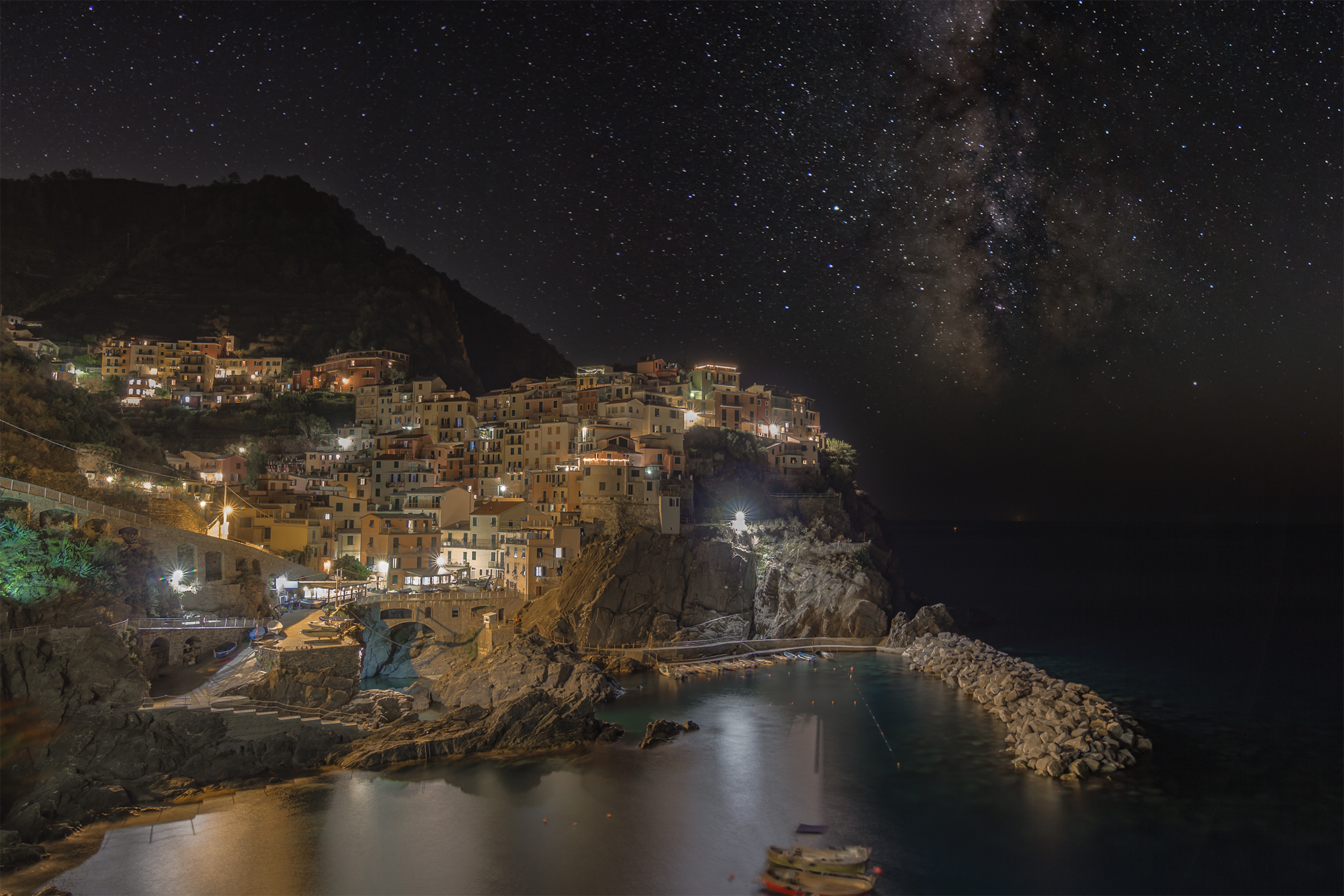 Via lattea su manarola
