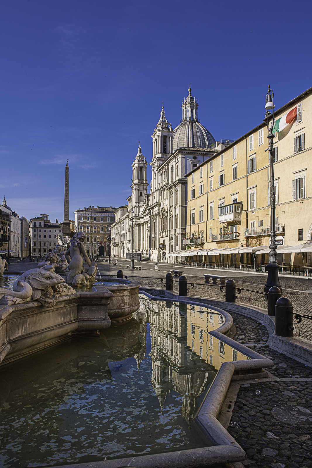 riflesso a piazza Navona
