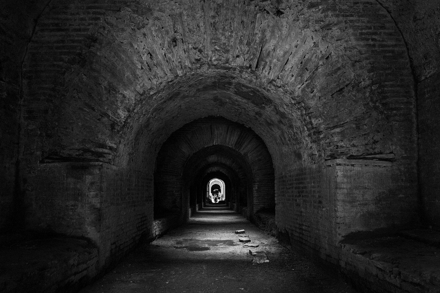 At the end of the tunnel.