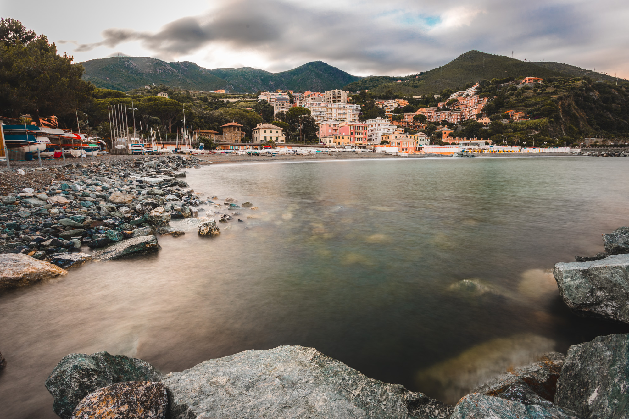 Cloudy evening in Arenzano
