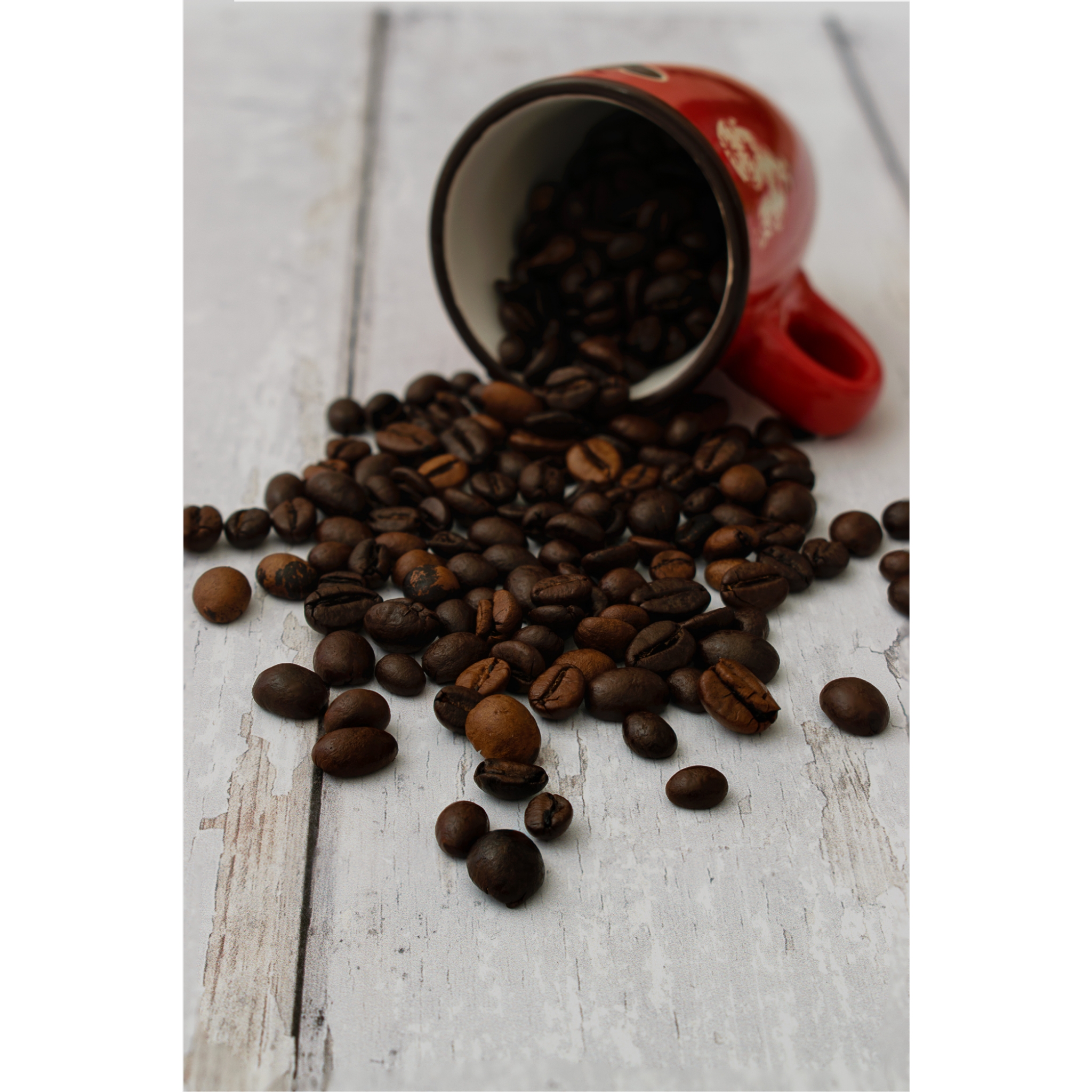 Caffe in tazza rossa