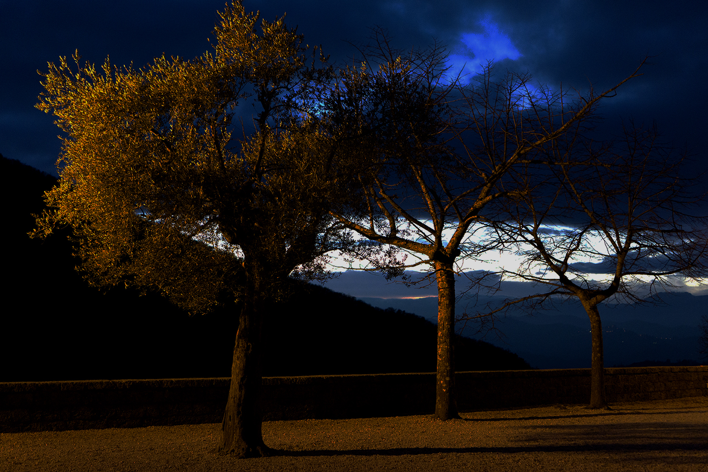 From Subiaco Monastery. Between day and night.