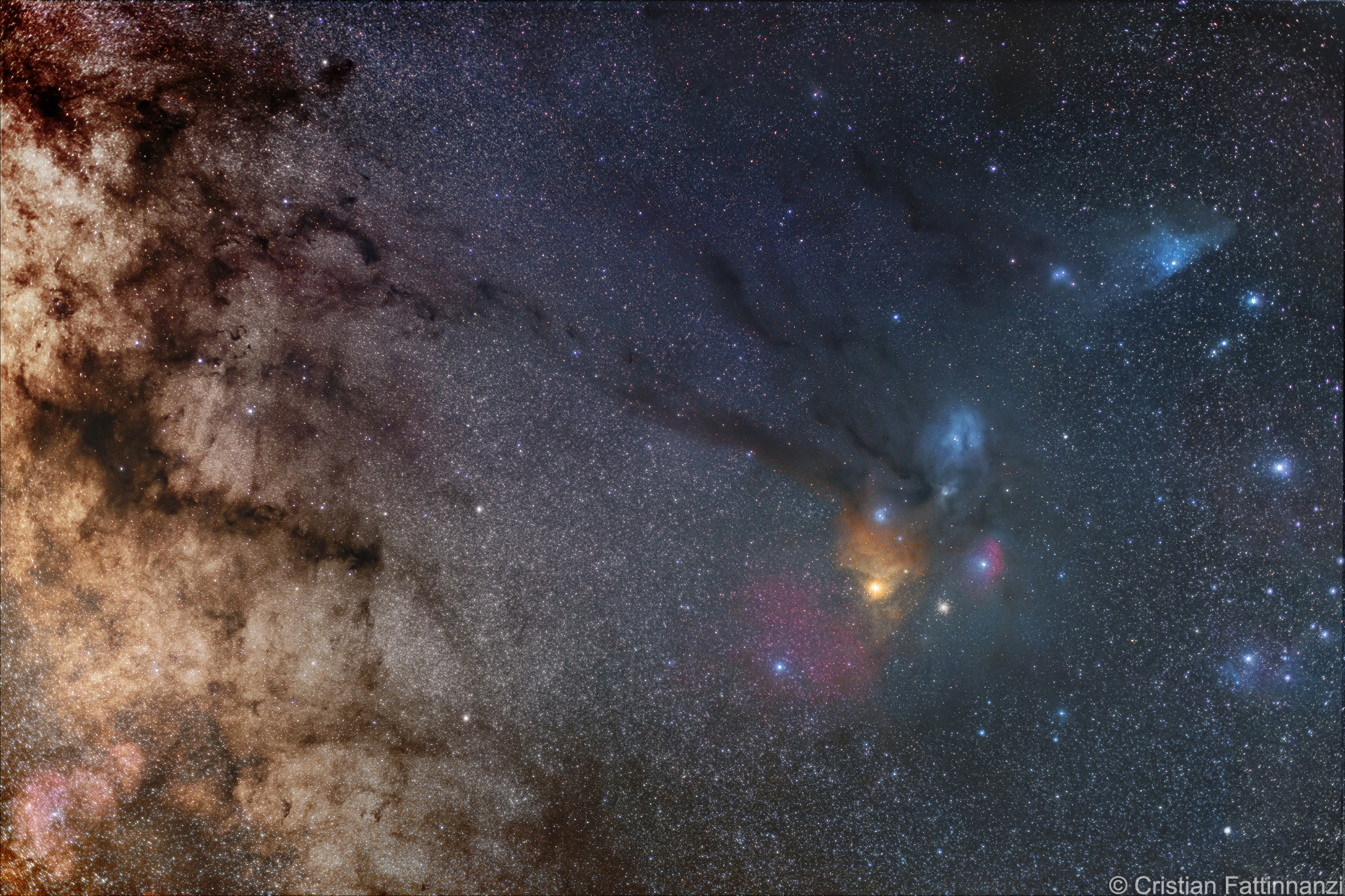 Rho Ophiuchi and the Head of the Scorpion