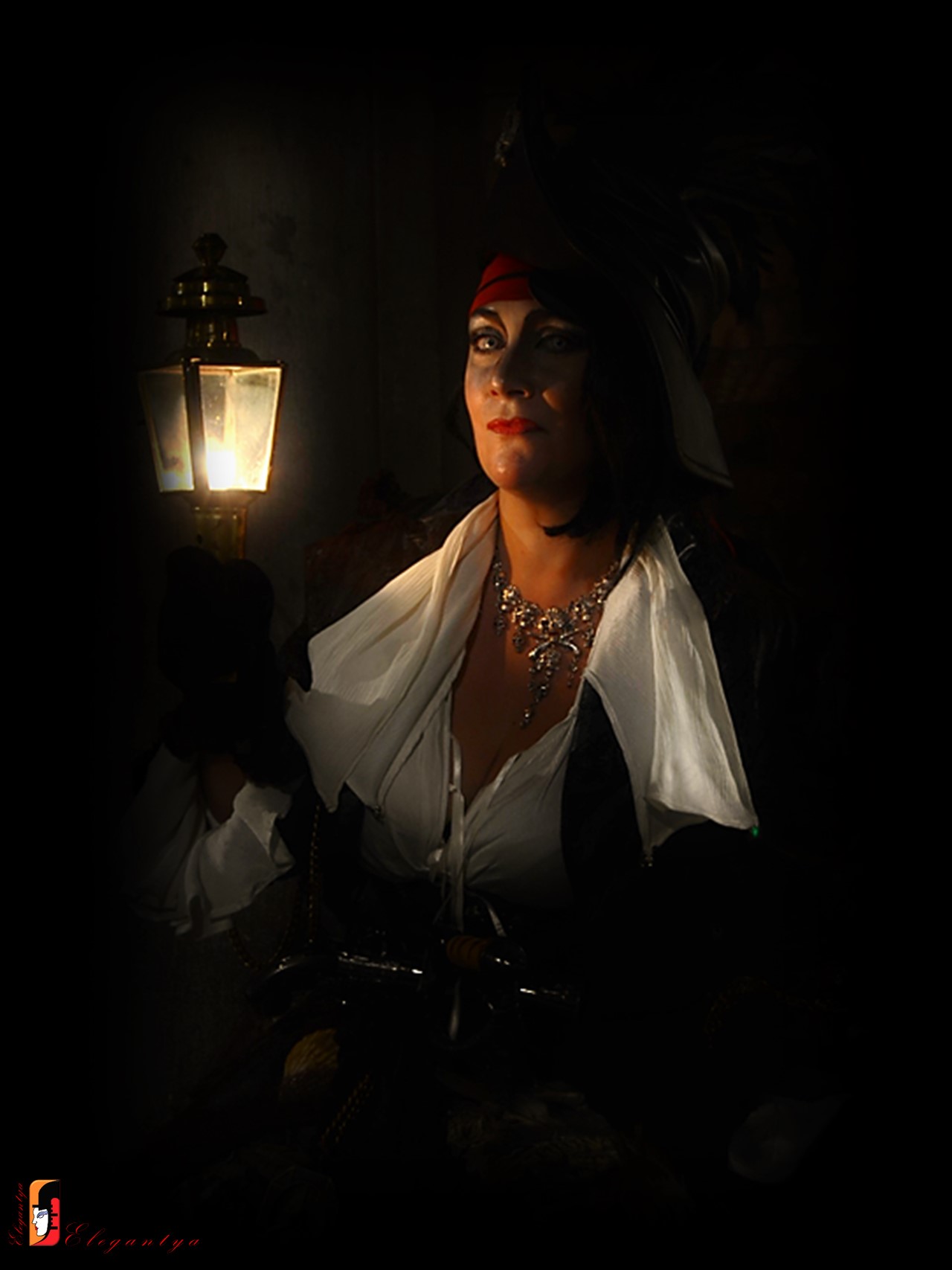 "Dipinto d'Autore, Piratessa Spagnola anno 1680&quo...