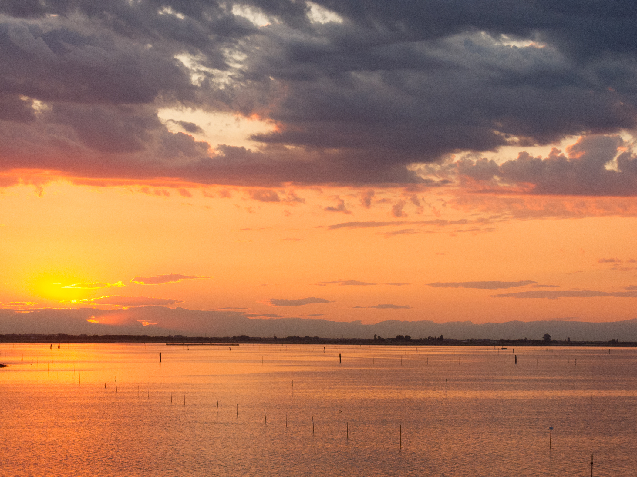 Primo tramonto d'estate in Laguna - Chioggia