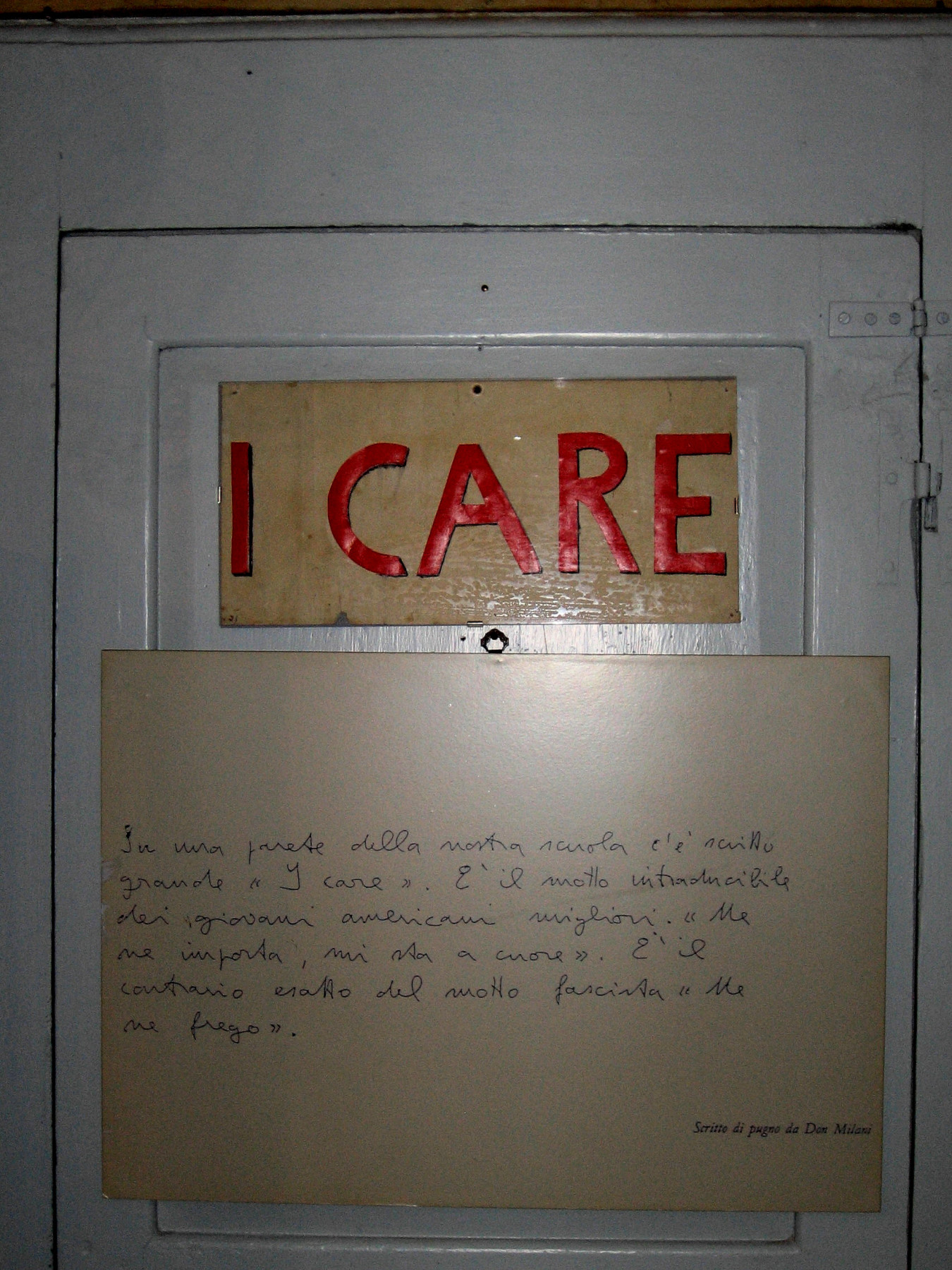 ...i care don Lorenzo...