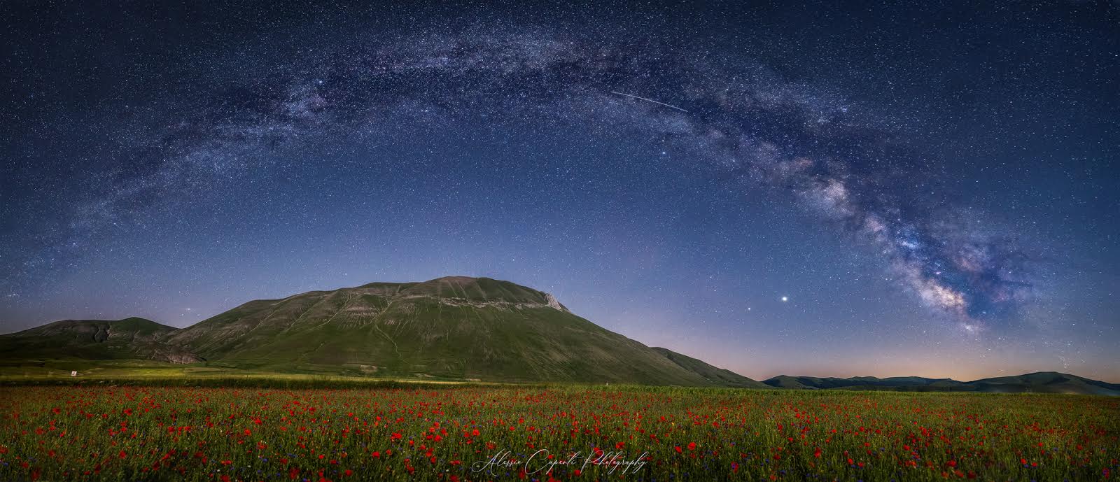 Castelluccio by night