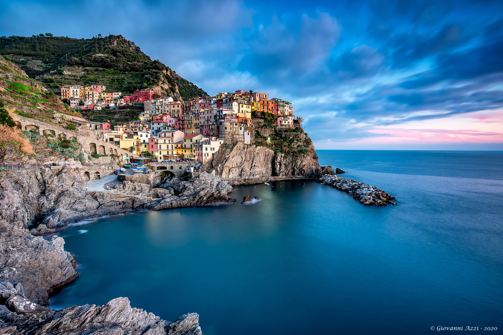Il solito tramonto a Manarola