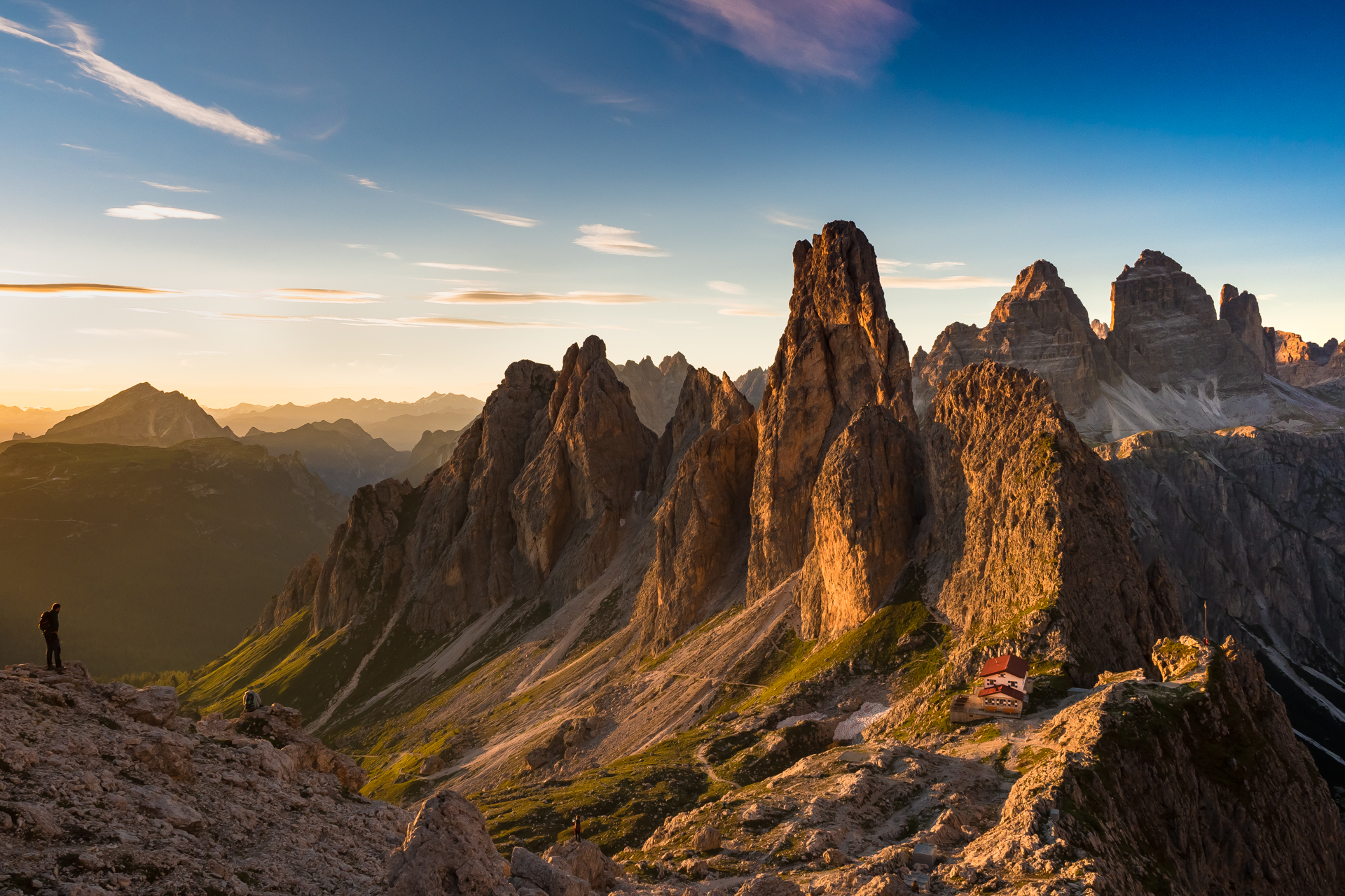 Sunset on Dolomites