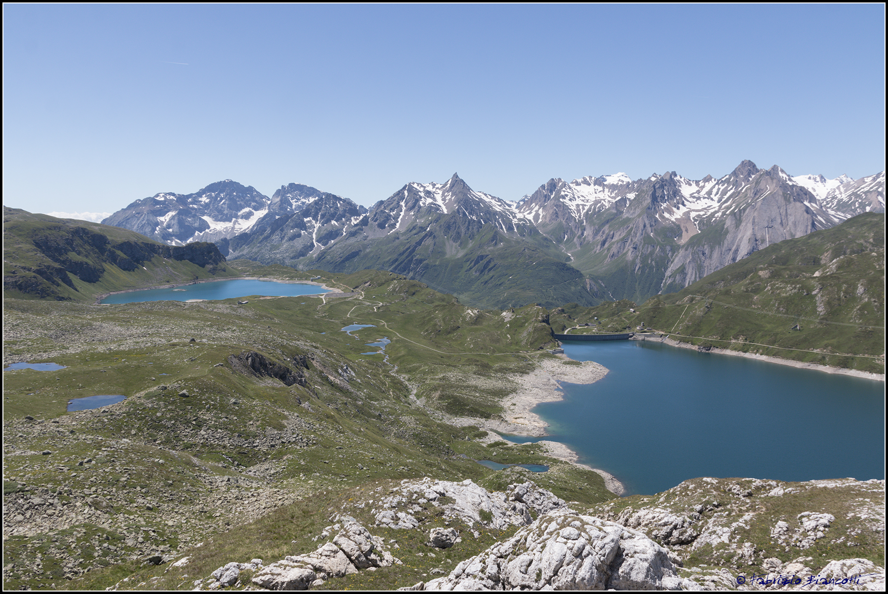 View of the Lakes from the Gesso Cliff