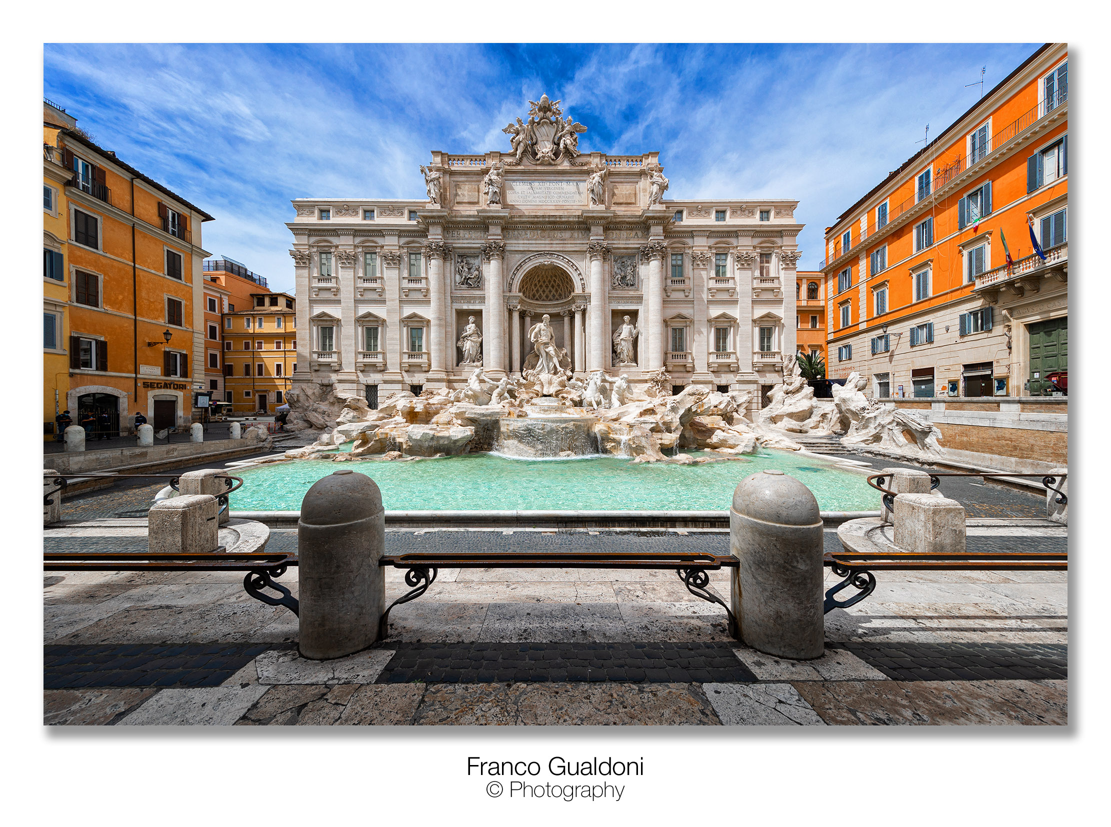 Fontana di Trevi durante il lockdown