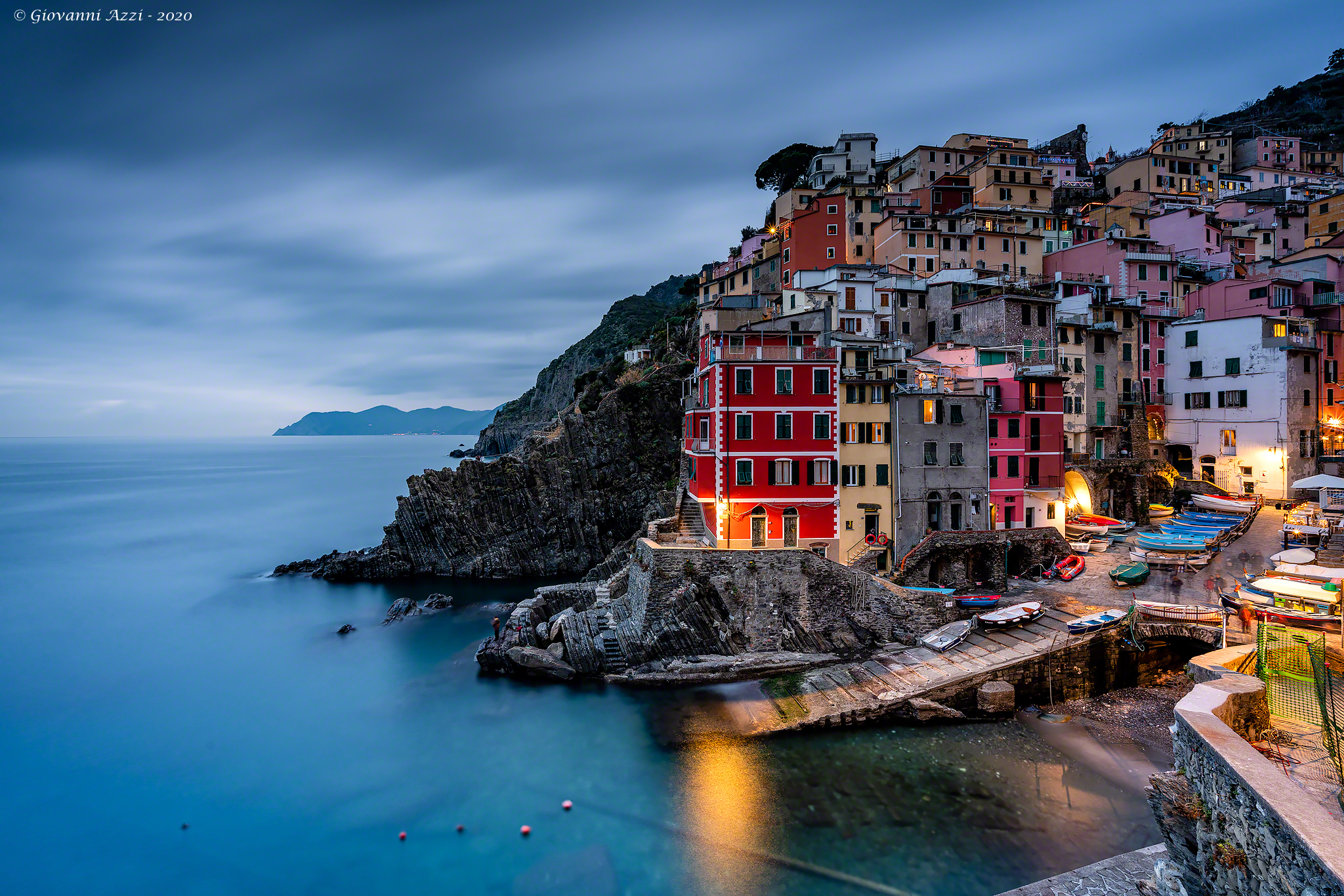 Blue time in Riomaggiore