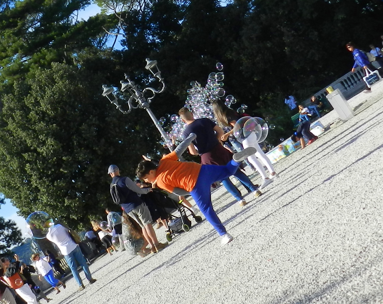 calcio di bolla a villa borghese