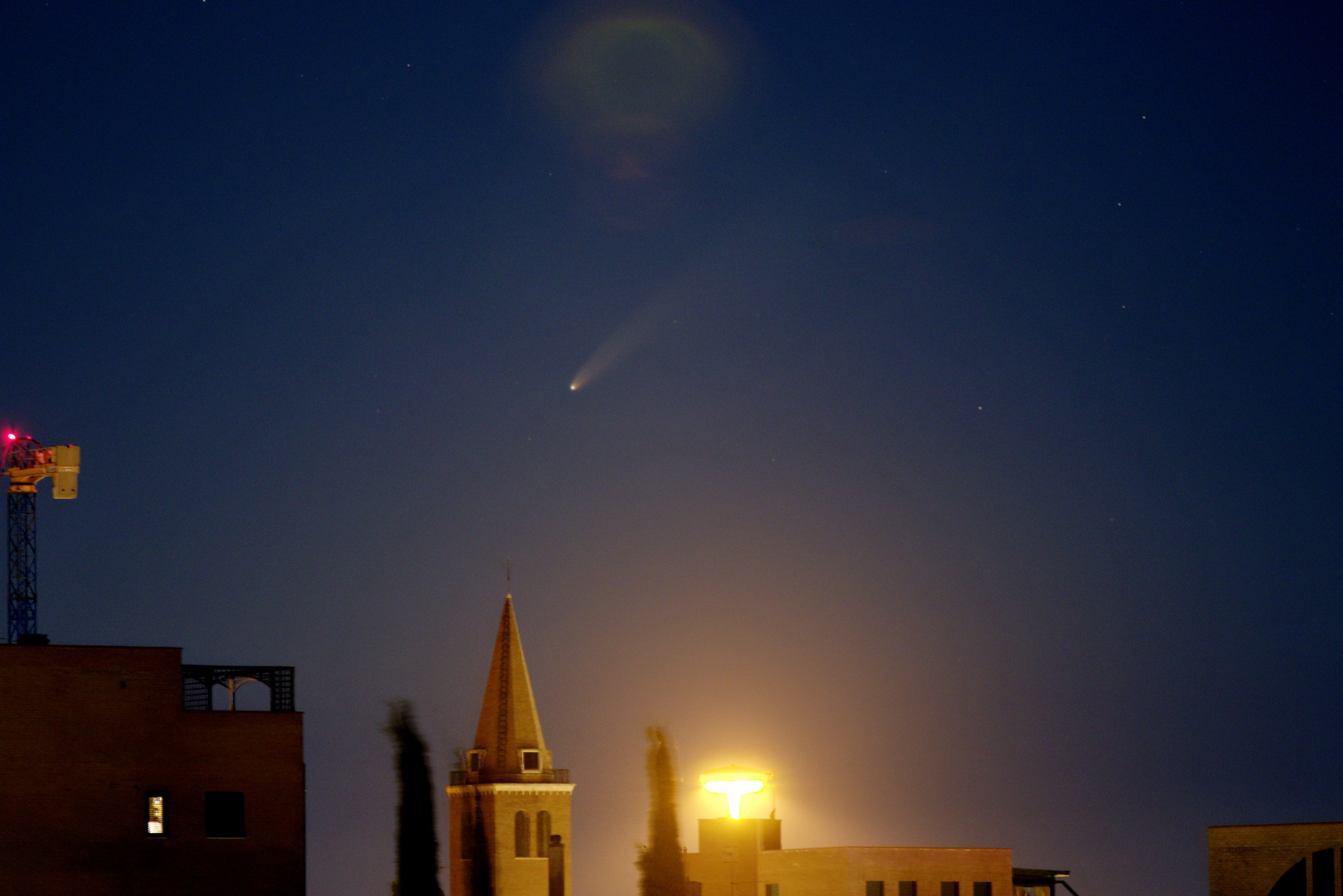 cometa Neowise su Grosseto
