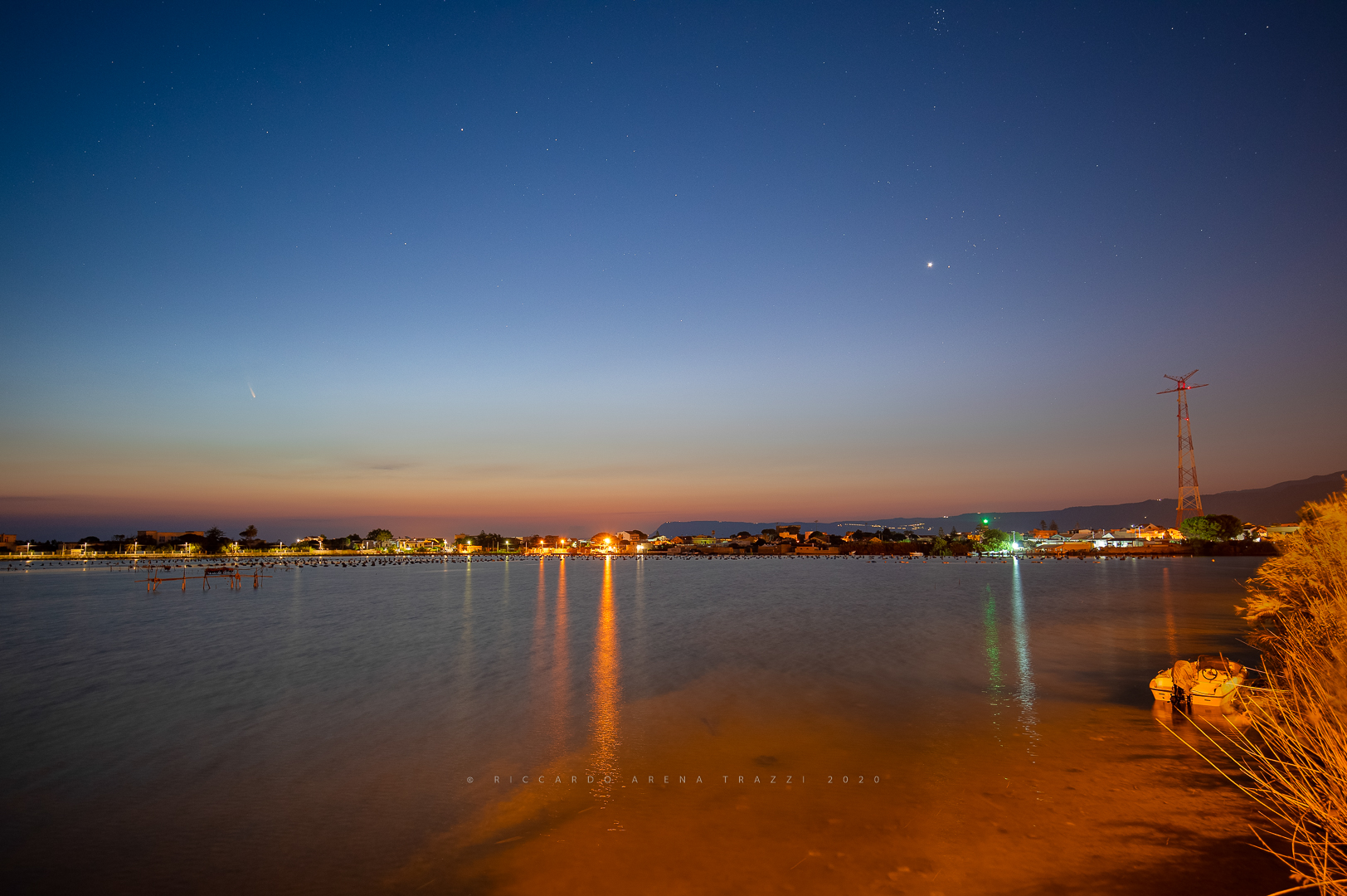 Cometa Neowise c/2020 f3 sul Pantano piccolo