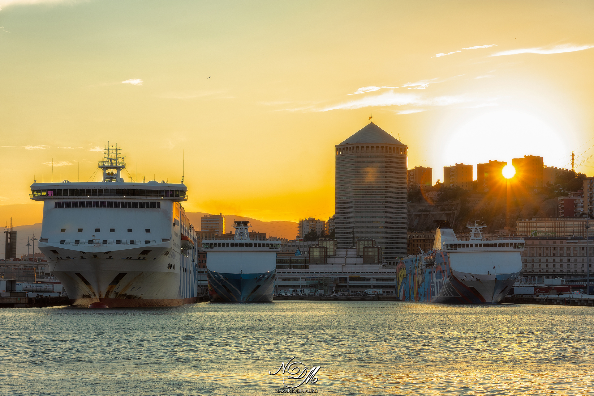 I tramonti genovesi...