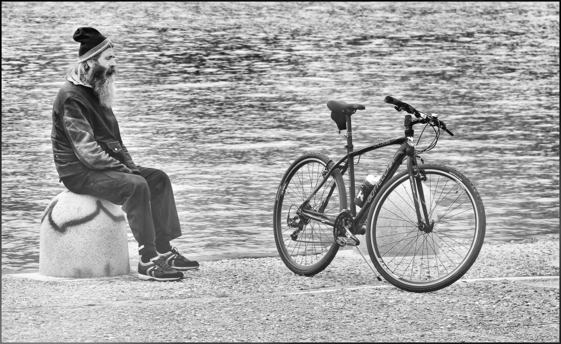 james e la sua bici...