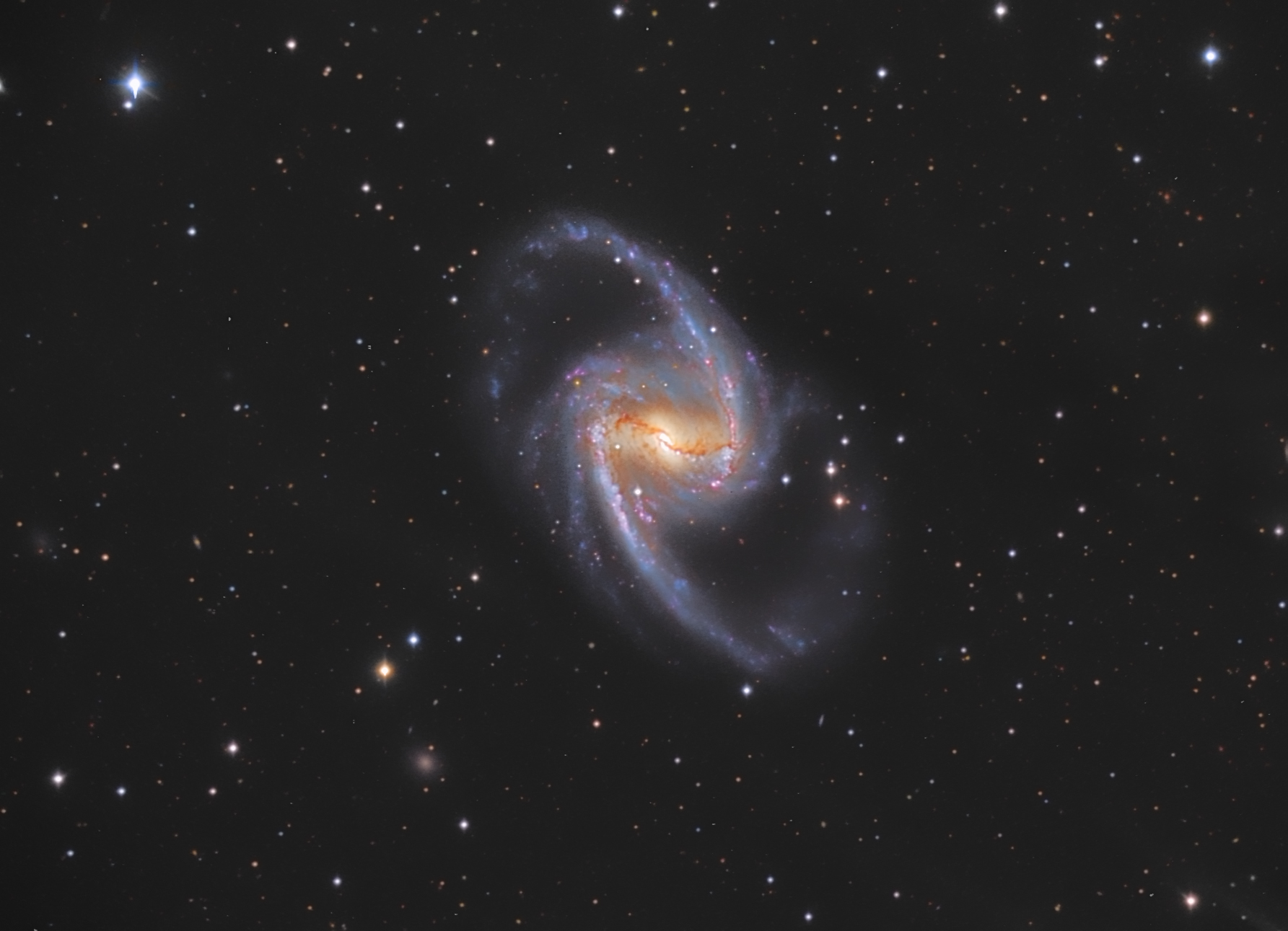 NGC1365 spiral galaxy