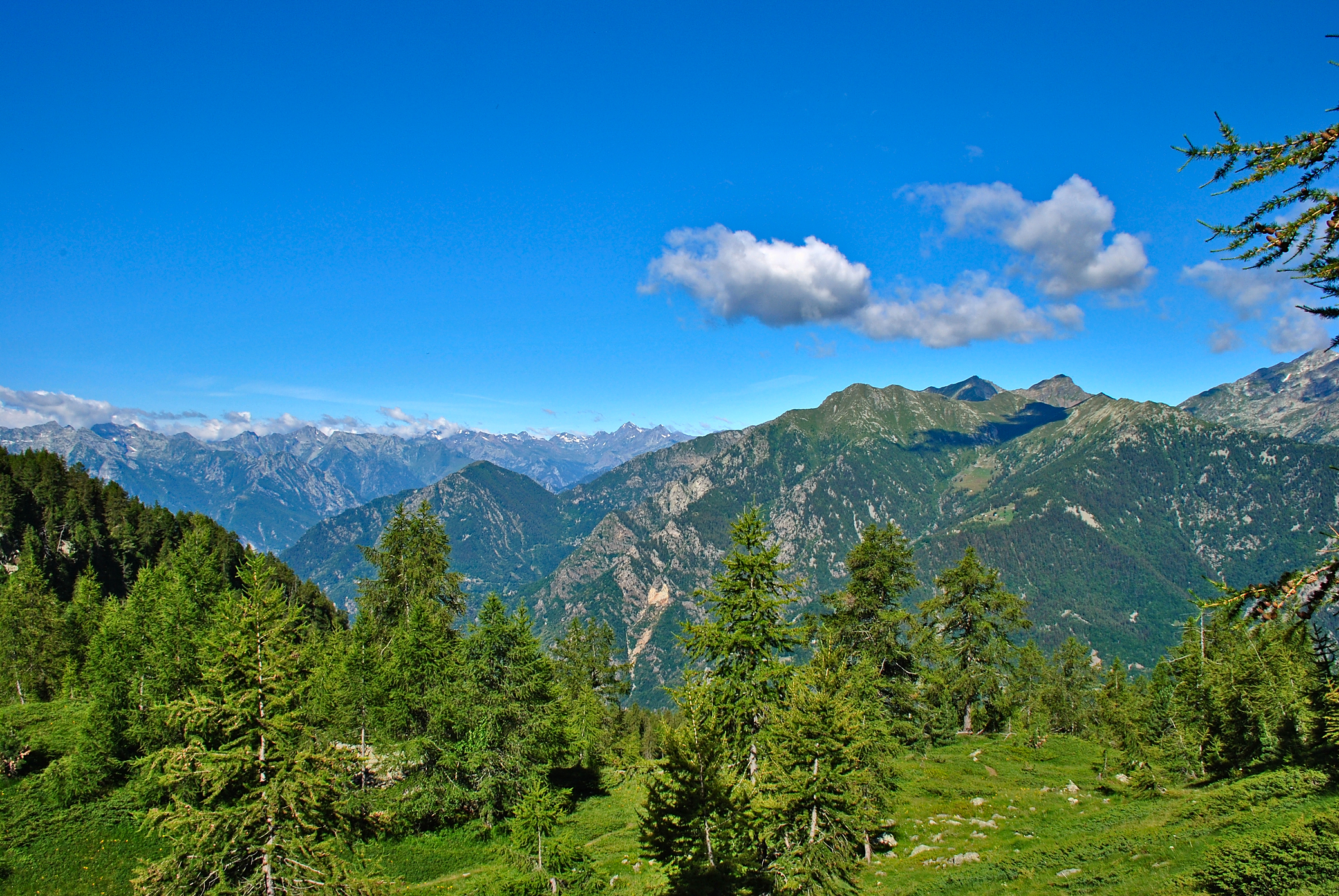 Vista dal parco del mont Mars
