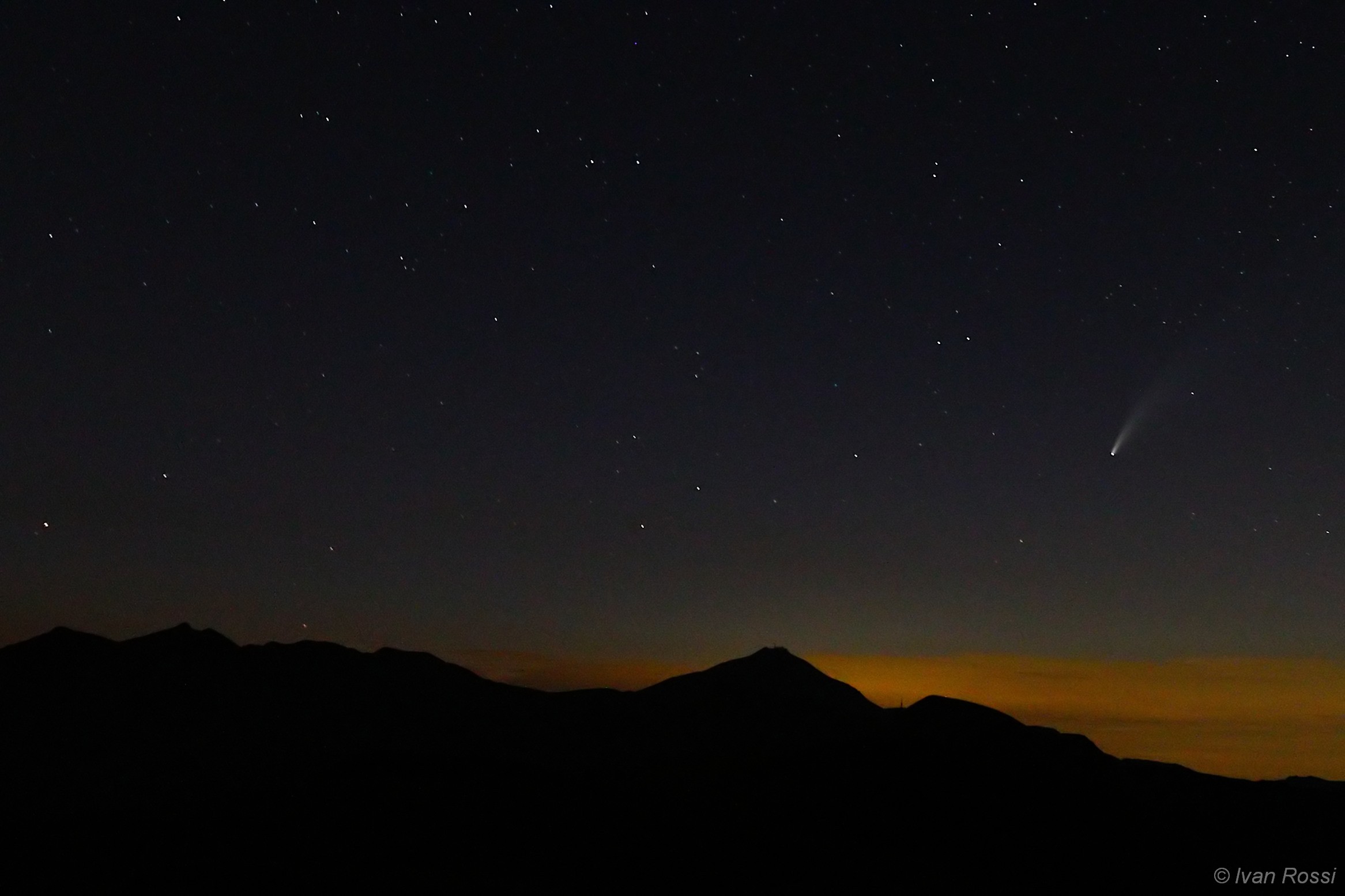 Cometa Neowise sul Cimone
