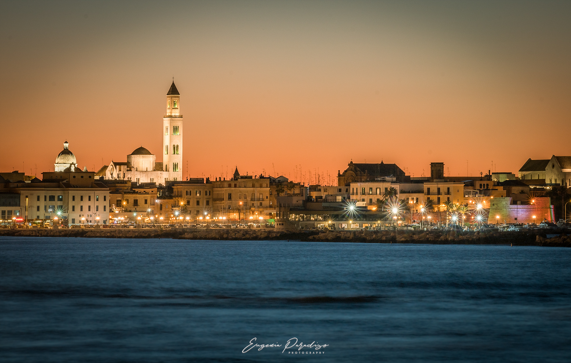 Skyline Bari on Sunset
