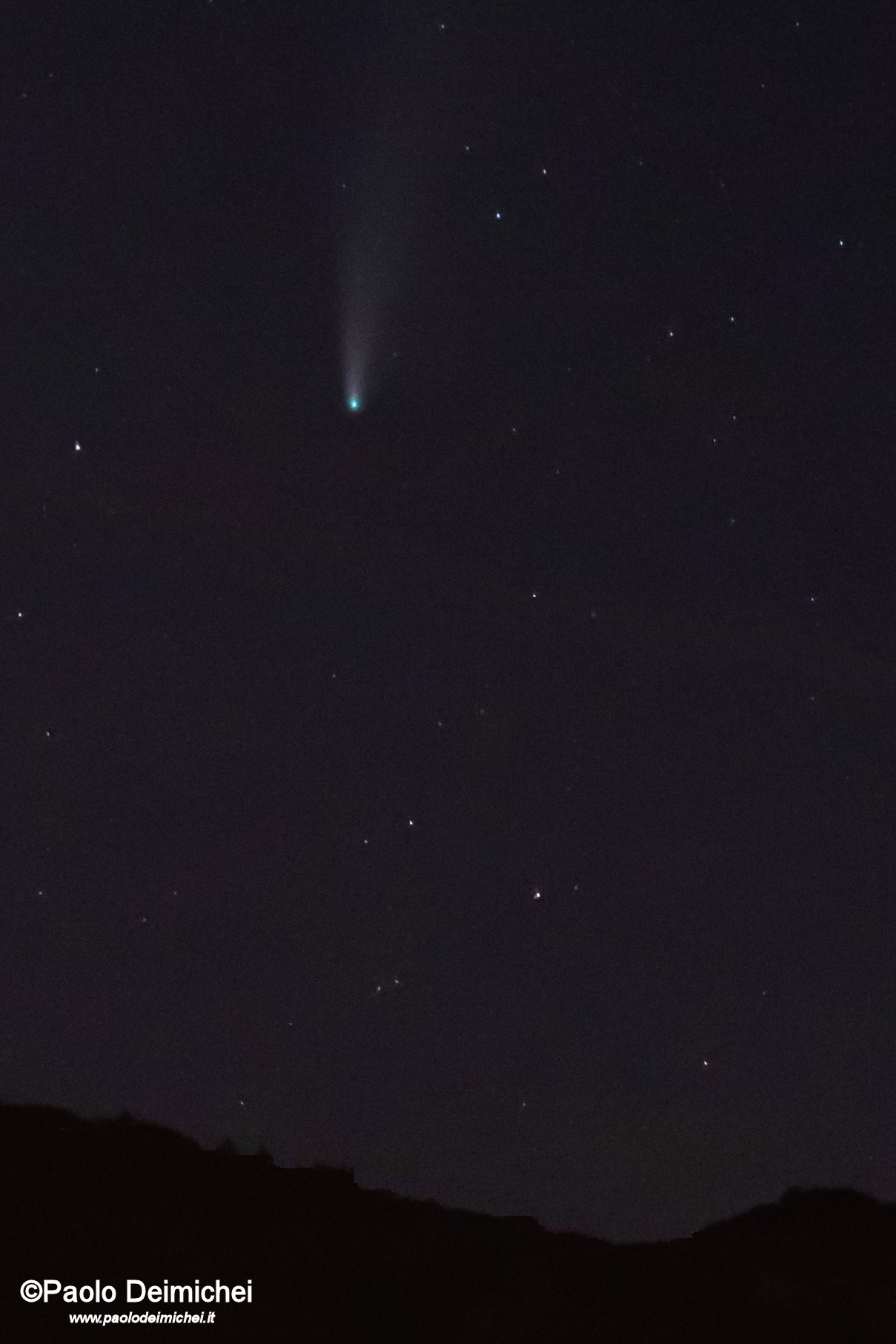 Cometa Neowise c/2020 F3 dal balcone di casa