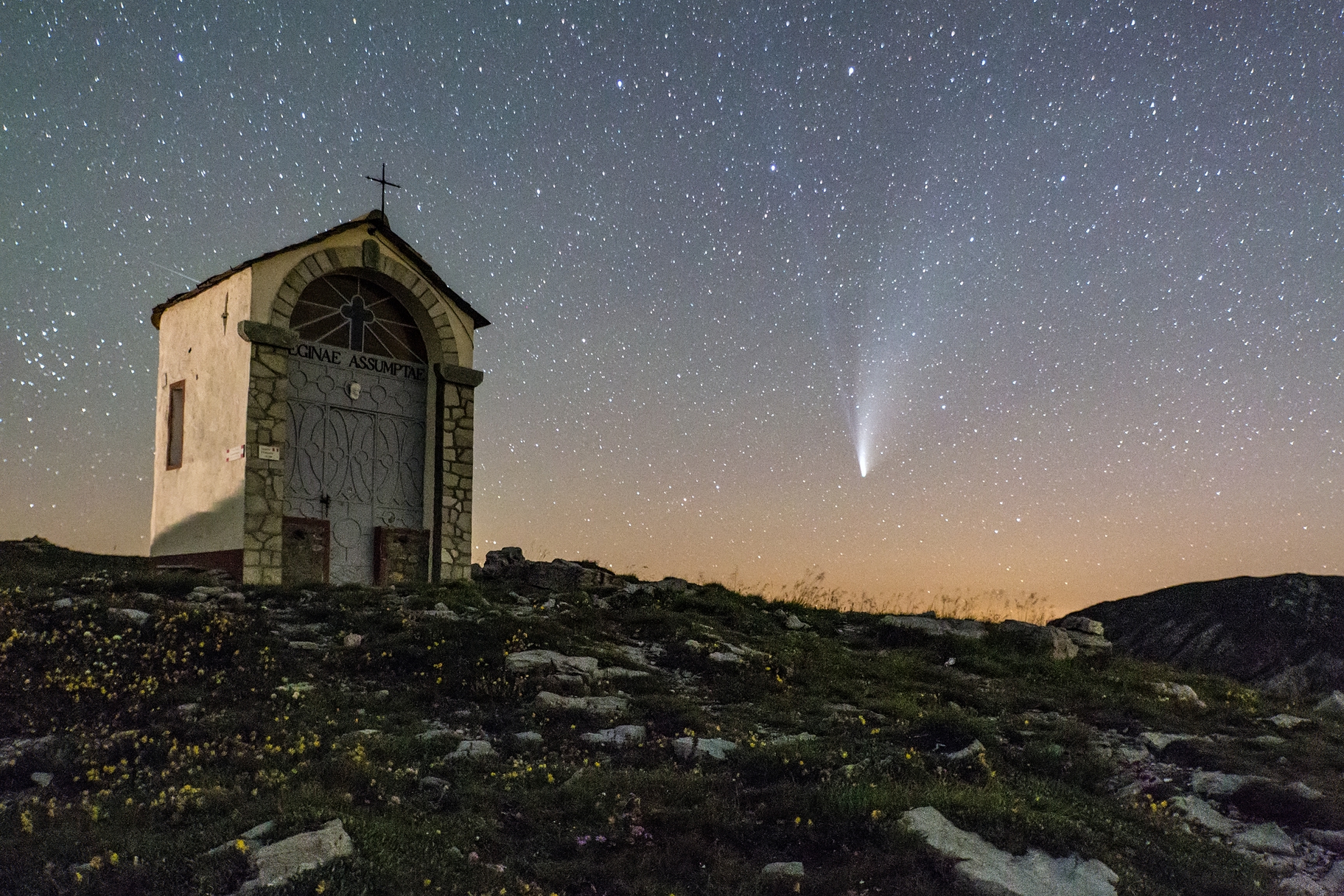 Cometa neowise dal Colle Fauniera