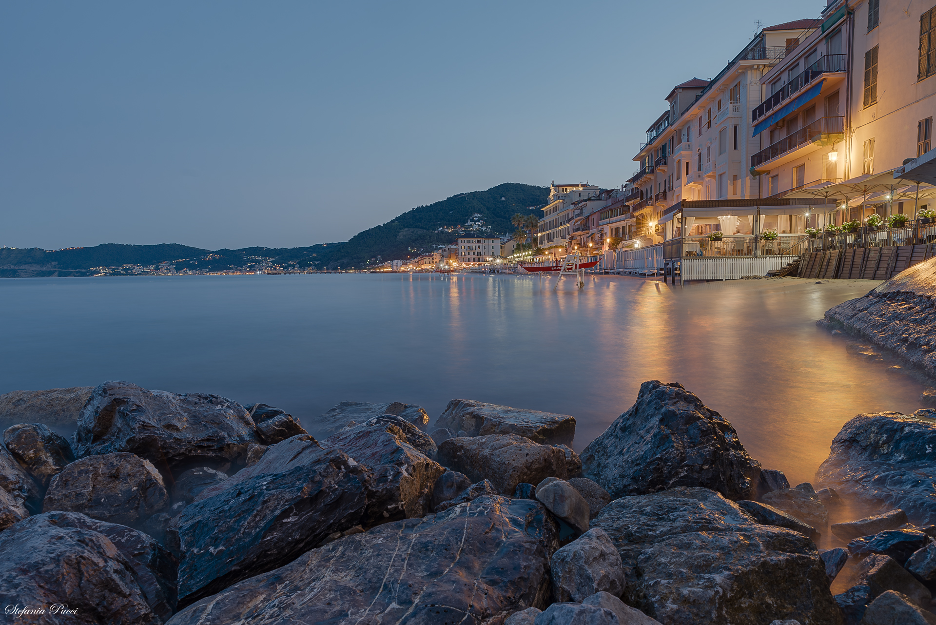 Alassio. Blue hour