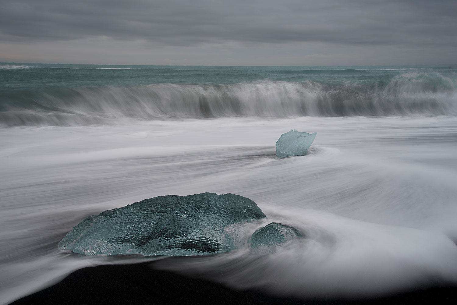 La spiaggia di Jokulsarlon