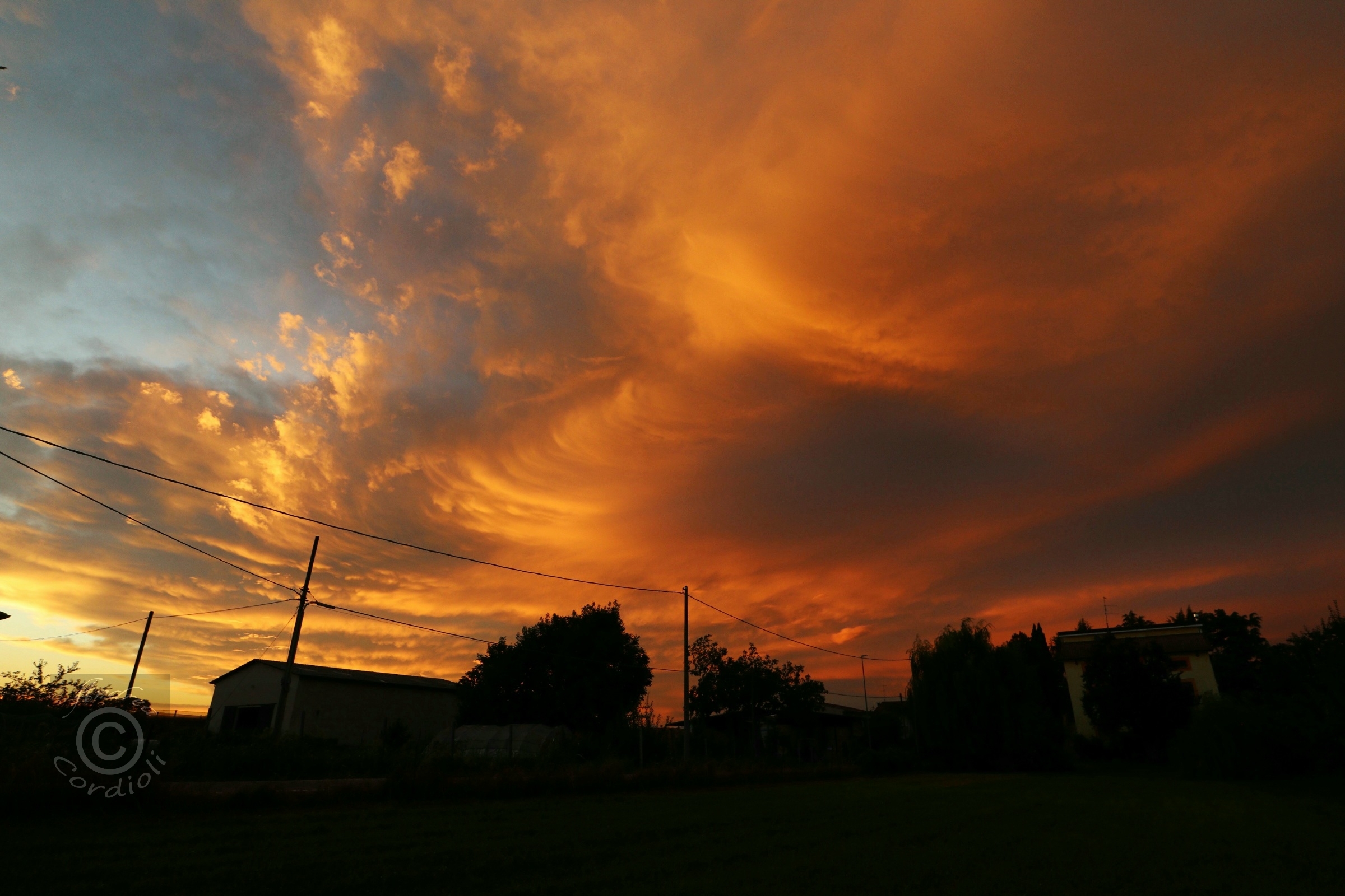 tramonto intenso