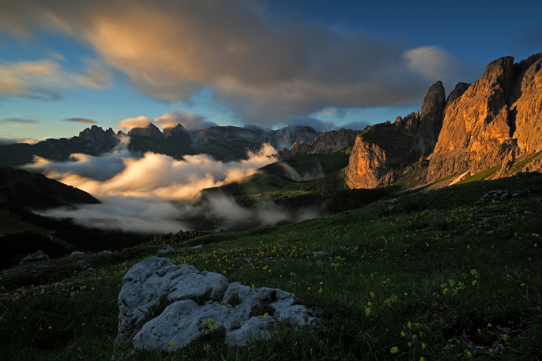 Dolomites sunset