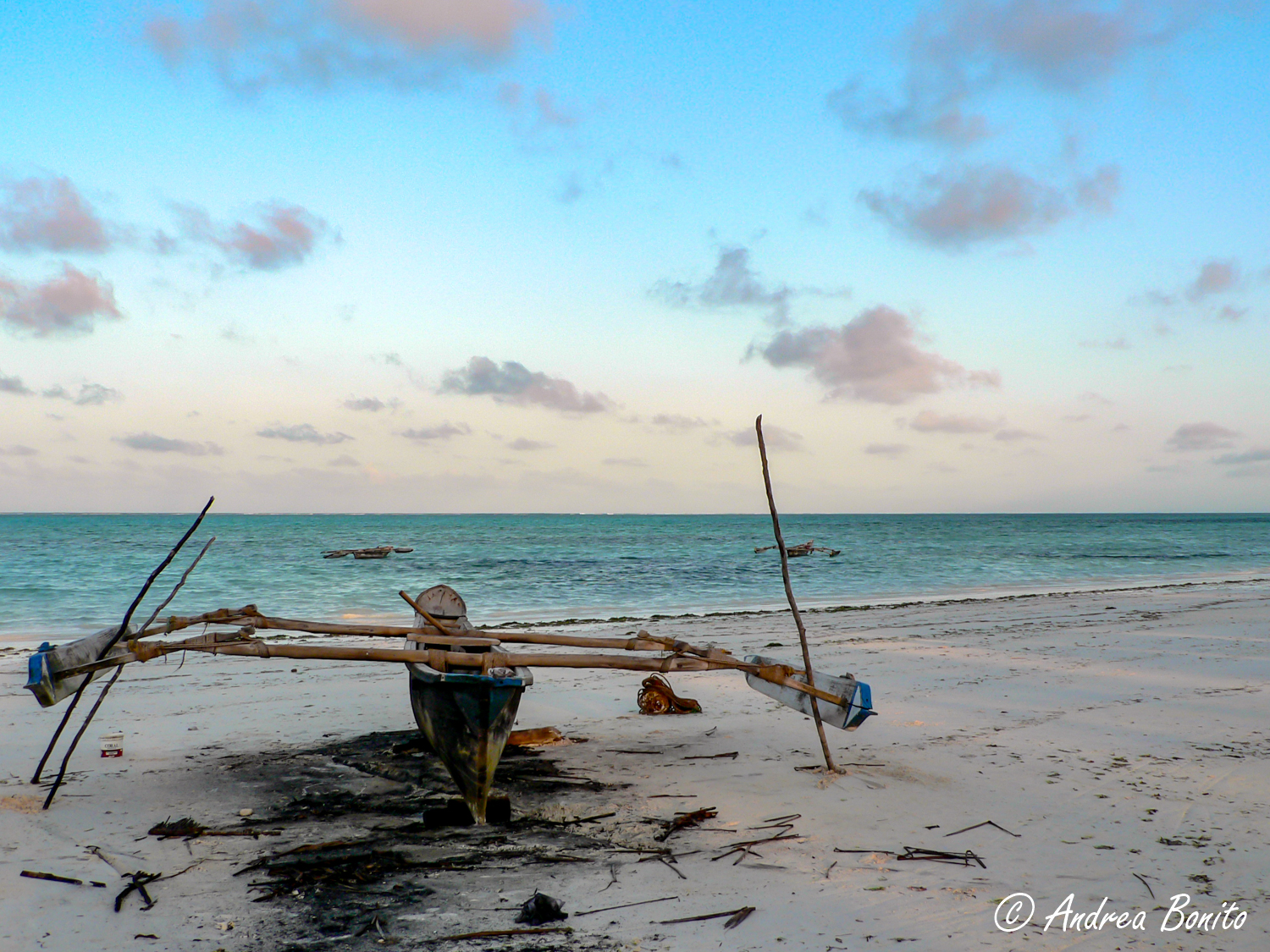 Ngalawa under repair