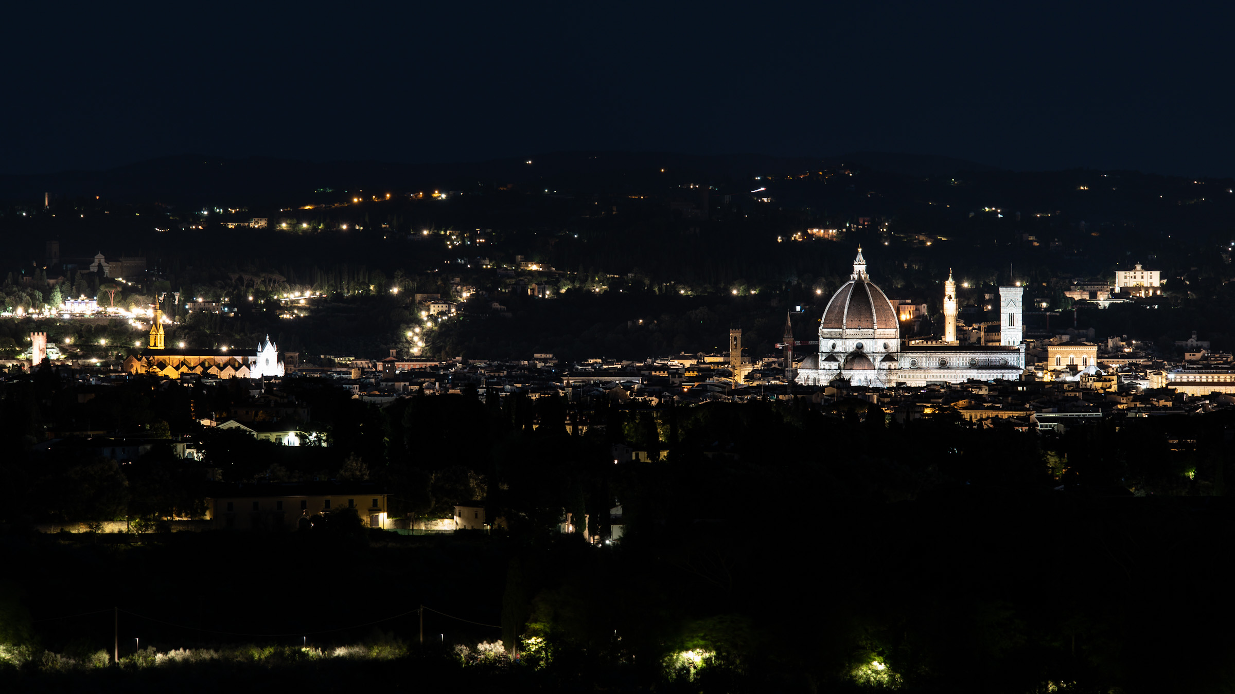 Firenze notturna da Villa Le Fontanelle