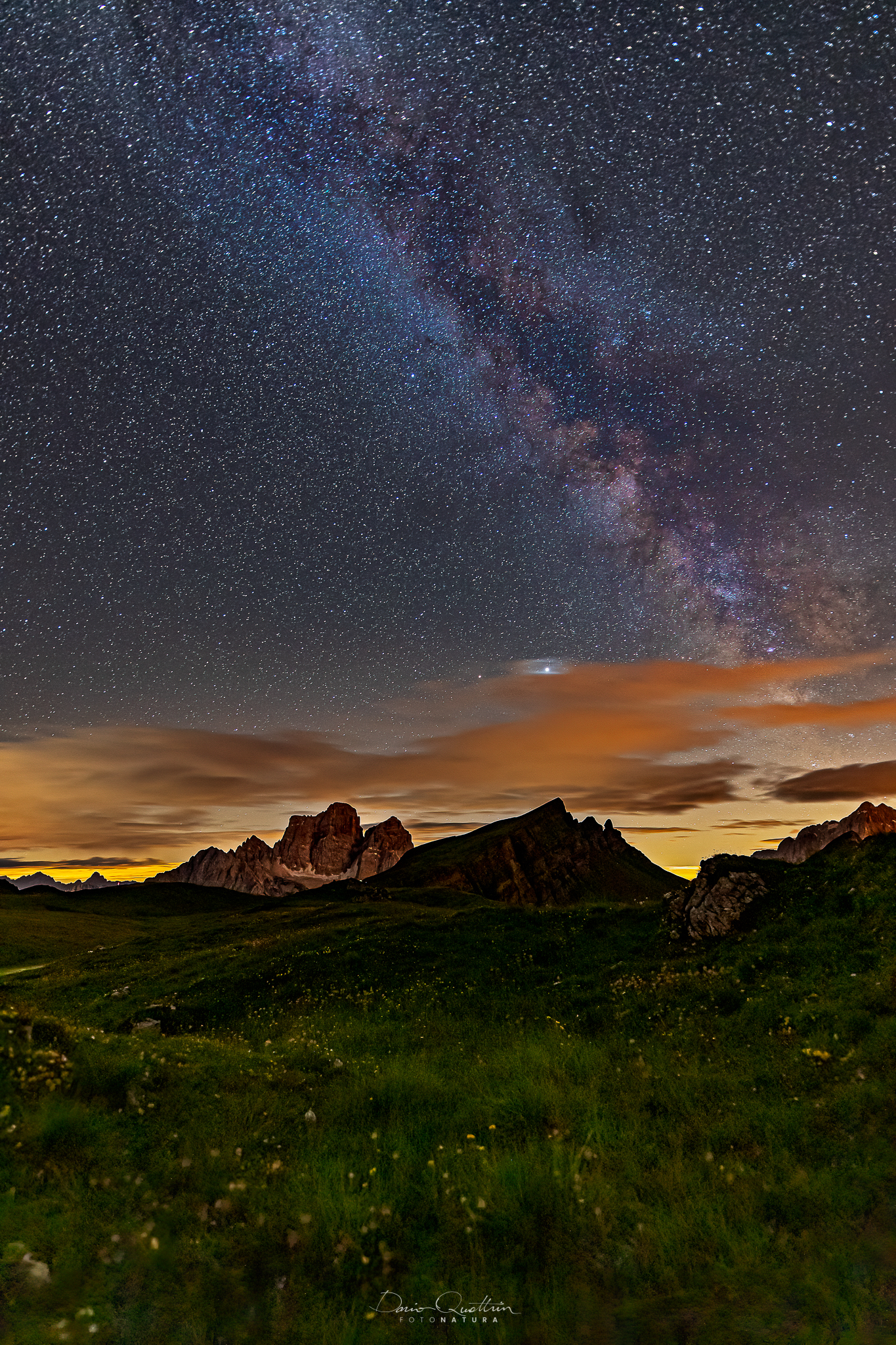 Il Pelmo e la via lattea