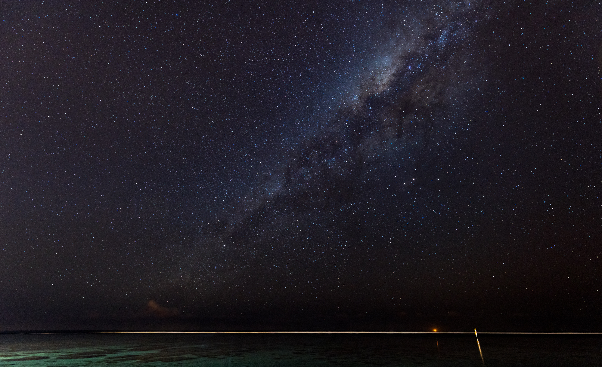 Via Lattea dalla spiaggia