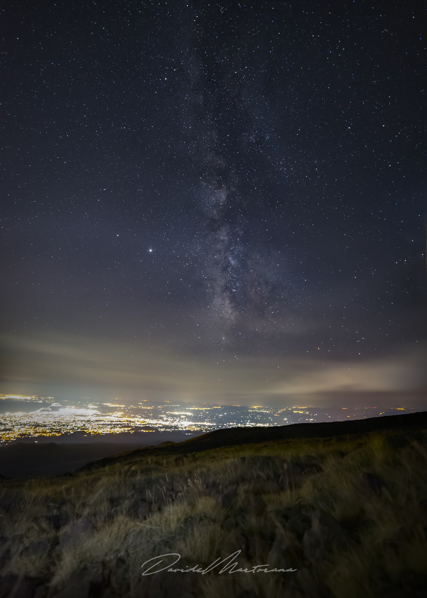 Via Lattea dall'Etna