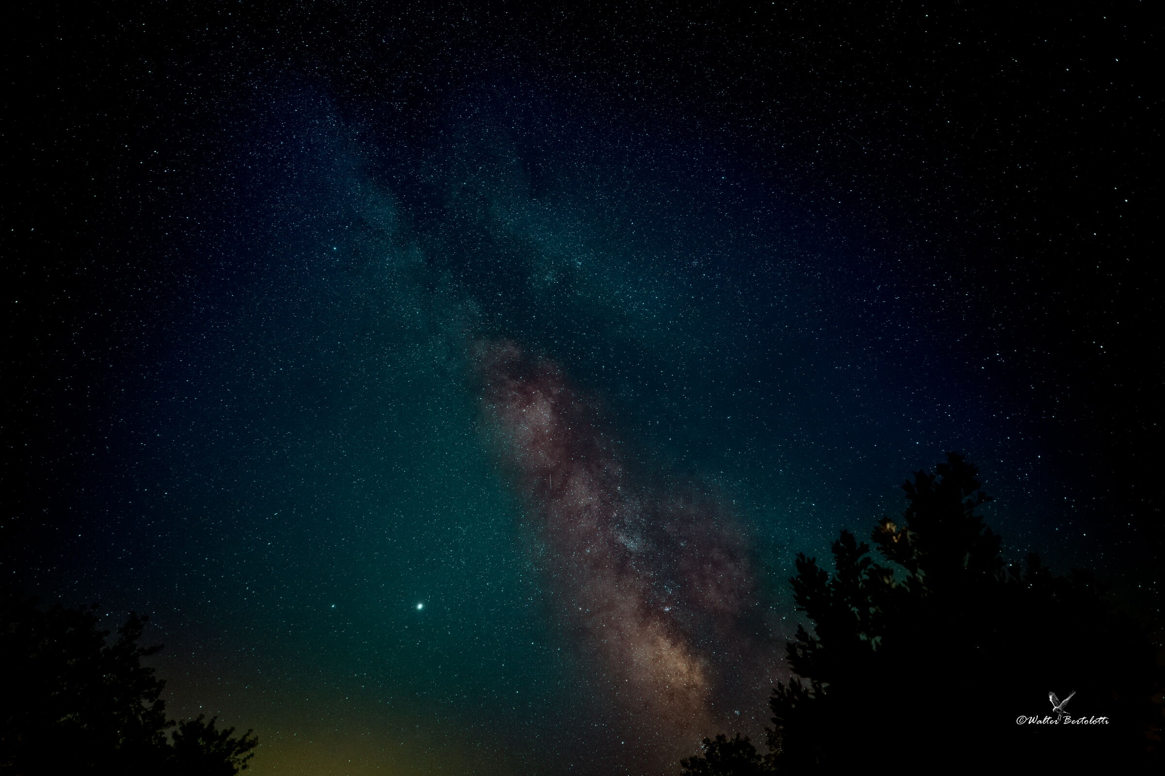 via lattea dalla Val d'Orcia