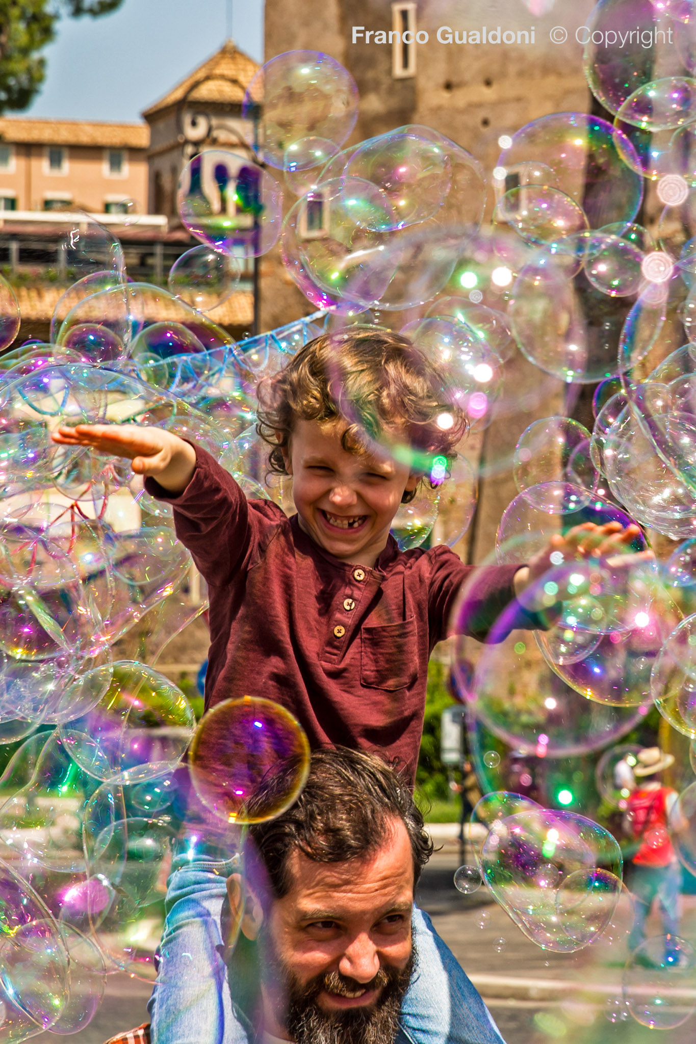 Soap bubbles...