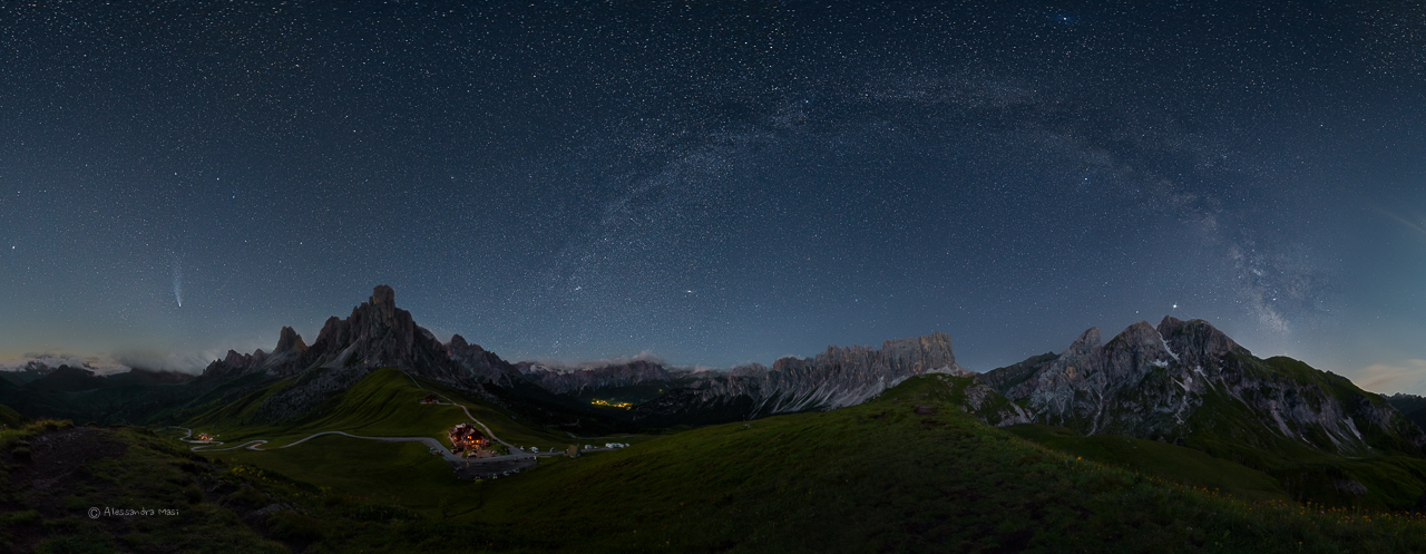 Neowise con Arco della Via Lattea