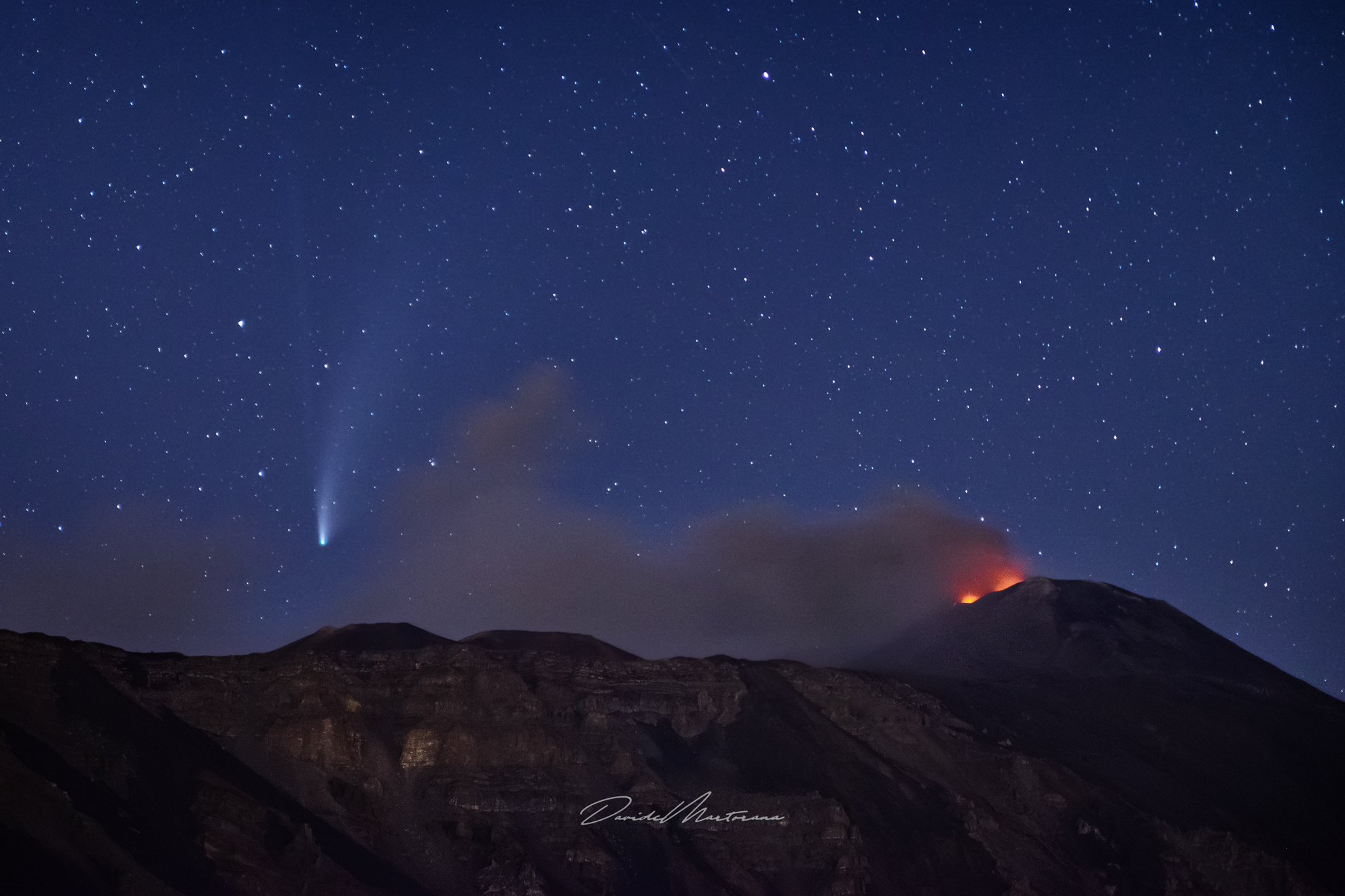 The Comet on the Volcano
