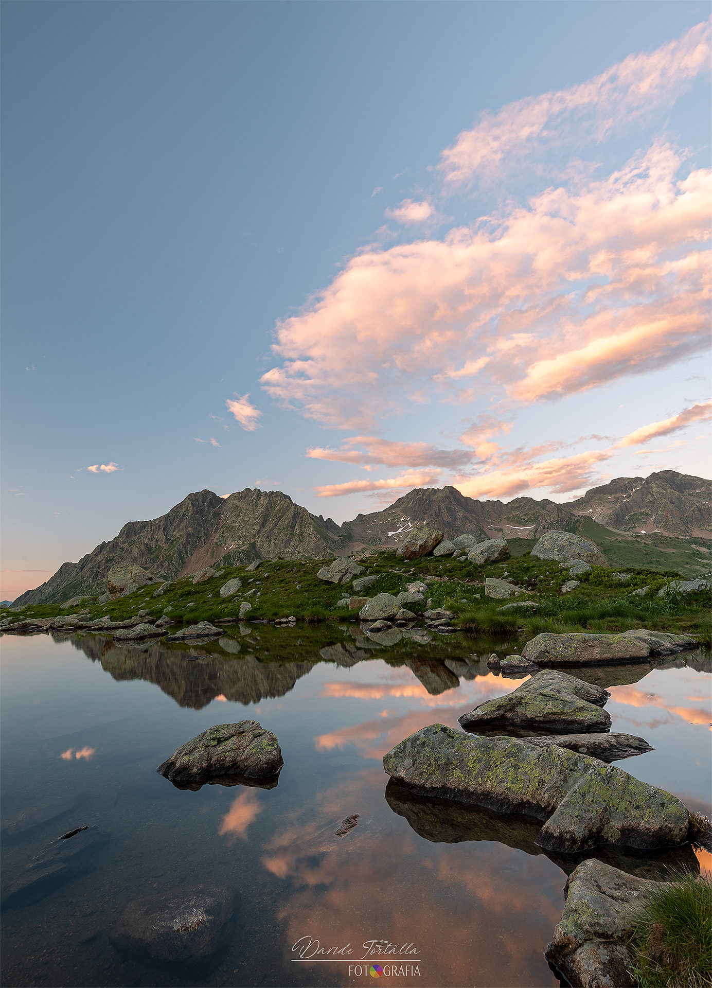 Tramonto sul lago di Sant'Anna di Vinadio