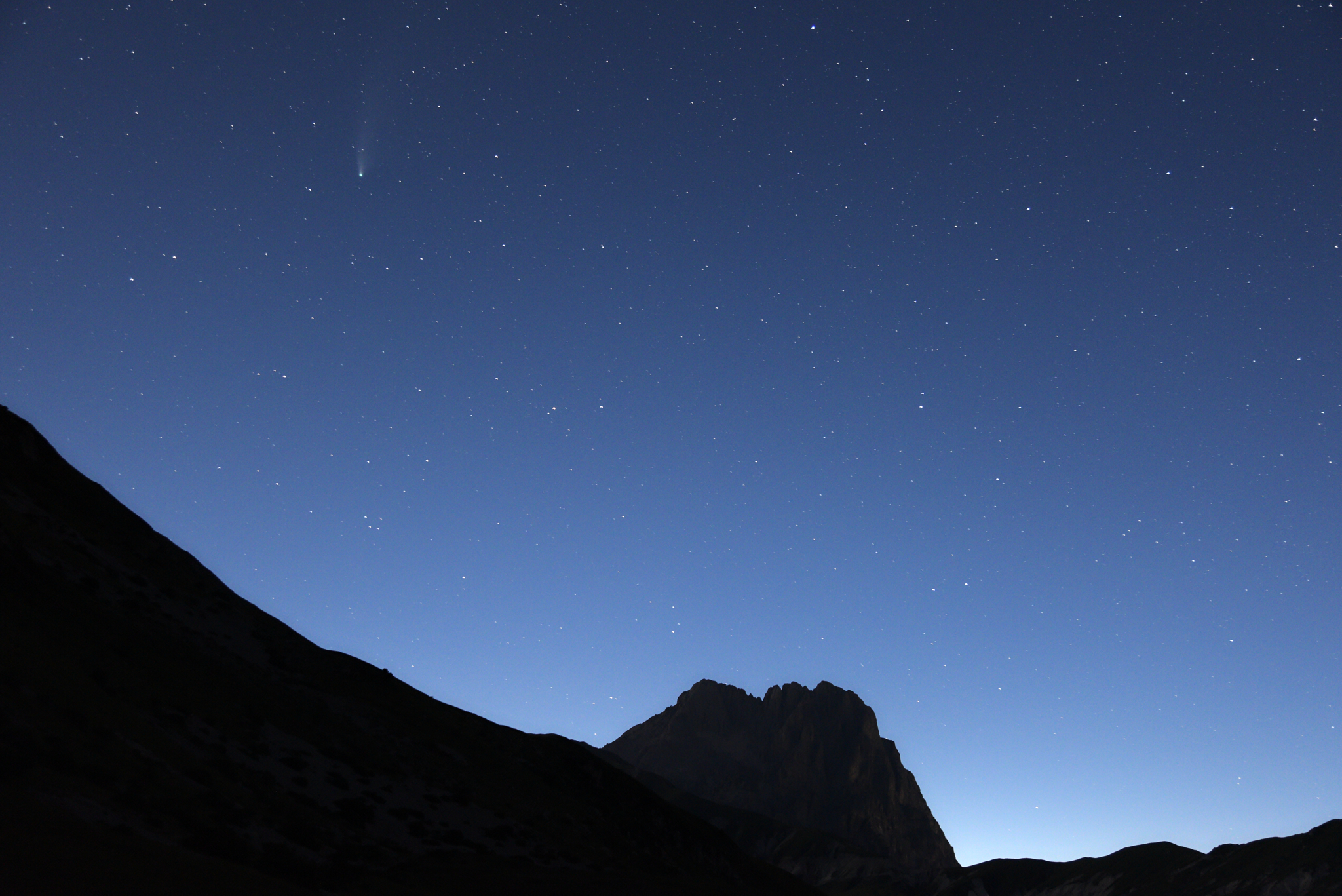Cometa Neowise. Campo Imperatore. Gran Sasso d'Italia