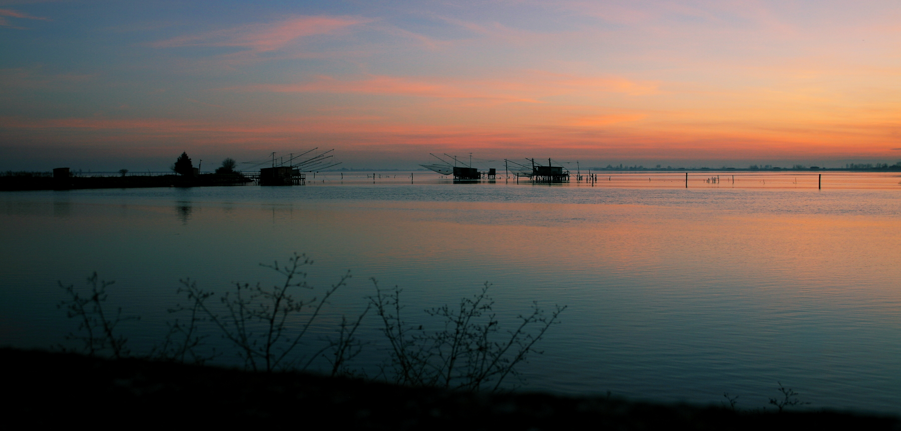 tramonto nelle valli