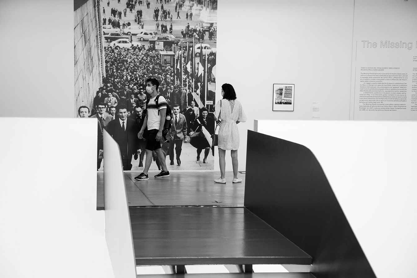 Al museo con mascherina