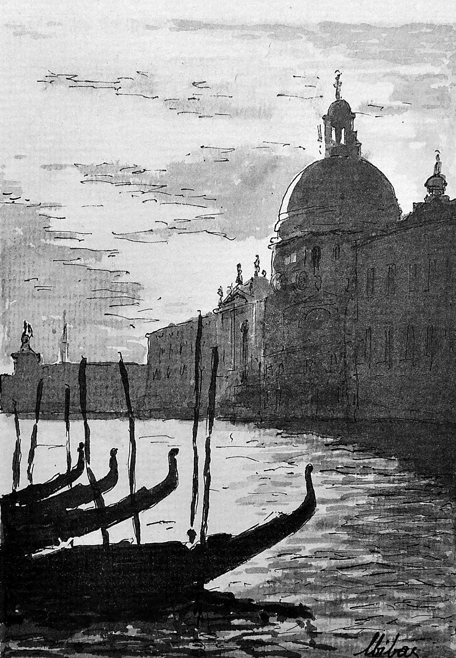 Venezia, tempera su pergamena