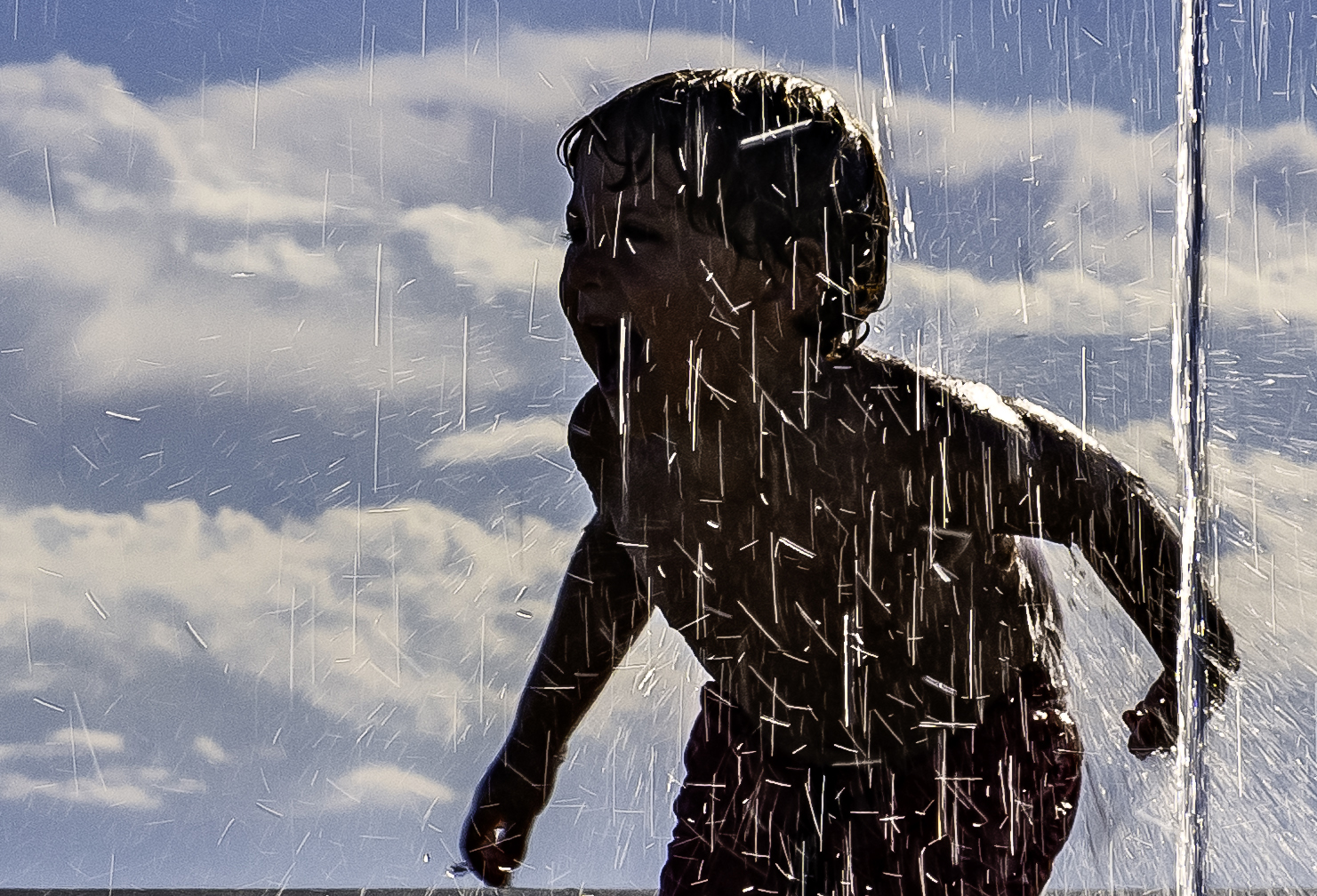 Under the fountains of Chiavari